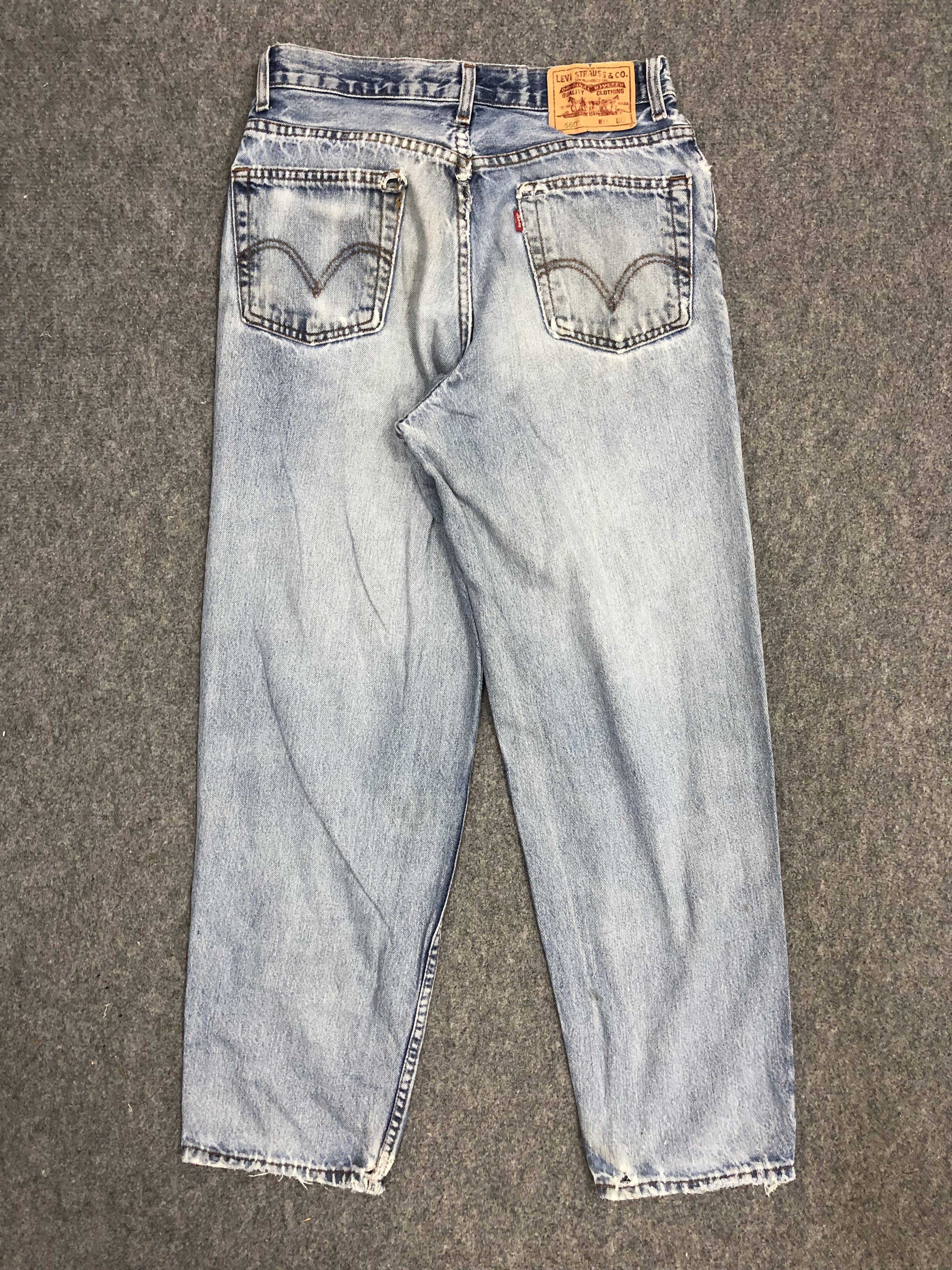 Levi's Vintage Levis 560 Sun Faded Denim DP1260 Size US 29 - 3 Thumbnail