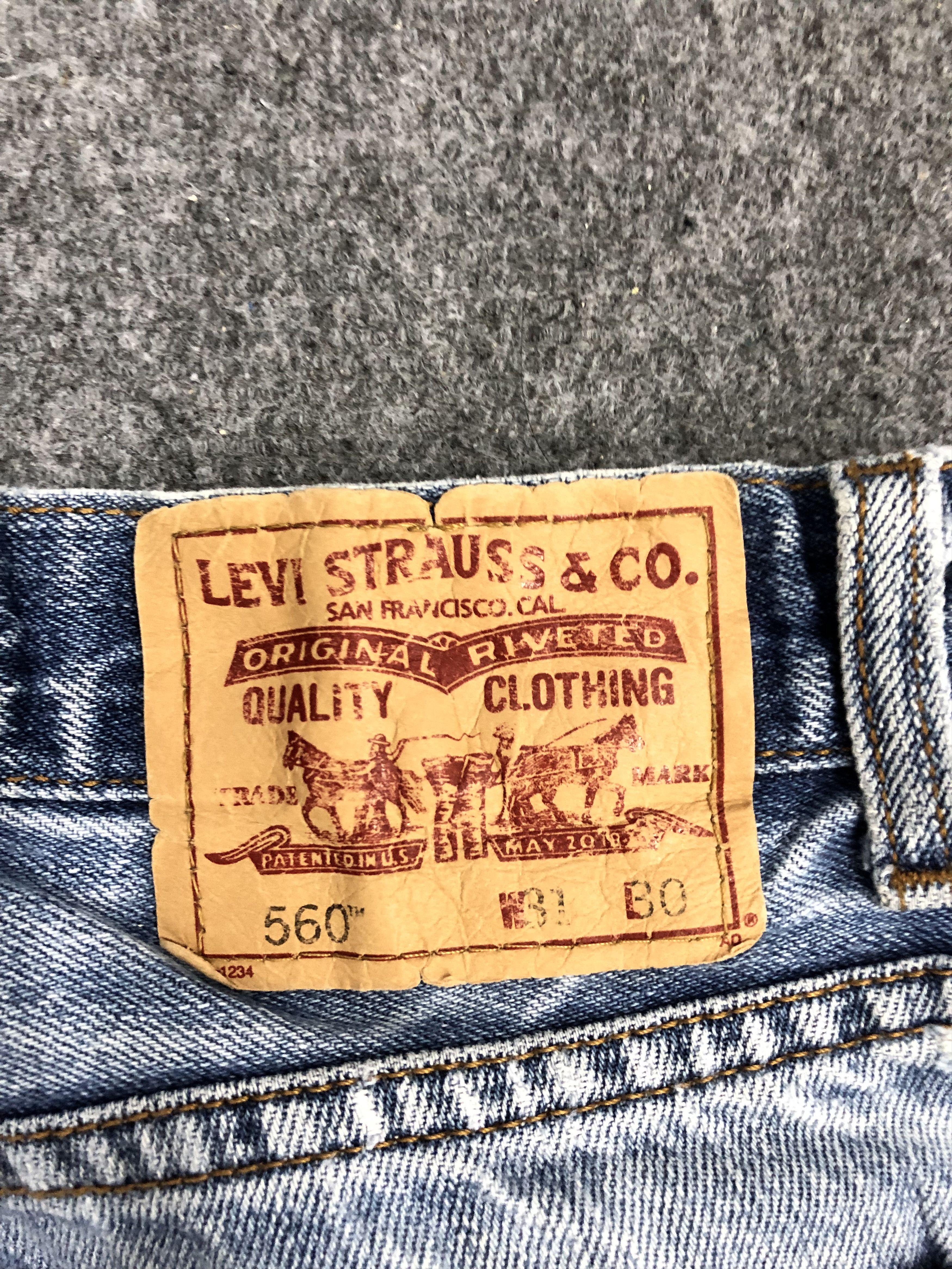 Levi's Vintage Levis 560 Sun Faded Denim DP1260 Size US 29 - 5 Thumbnail