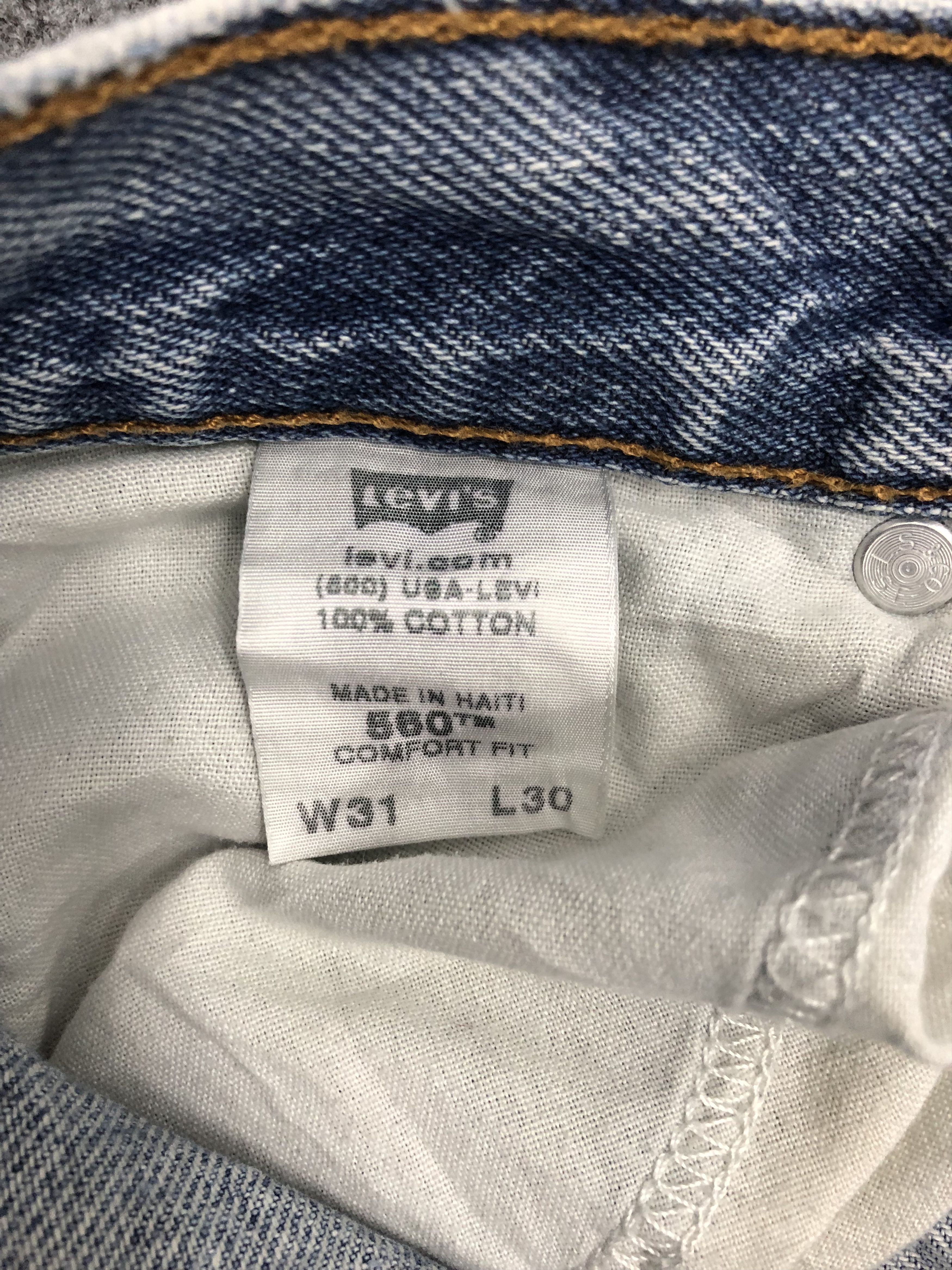 Levi's Vintage Levis 560 Sun Faded Denim DP1260 Size US 29 - 7 Thumbnail