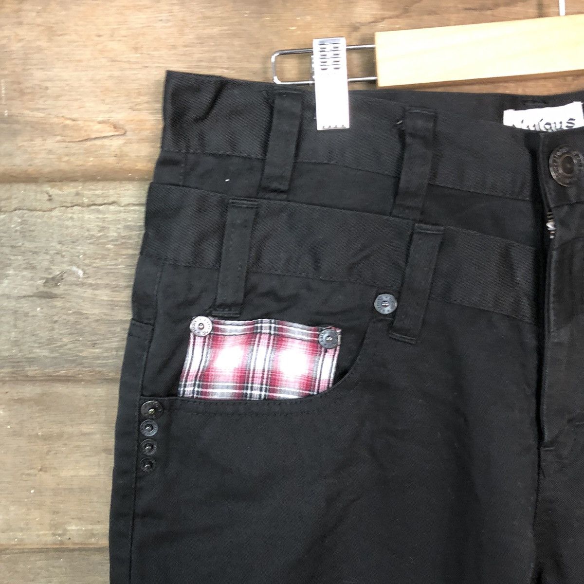 Japanese Brand Nylaus double waist multipocket punk Cargo Pants #3788 Size US 32 / EU 48 - 4 Thumbnail