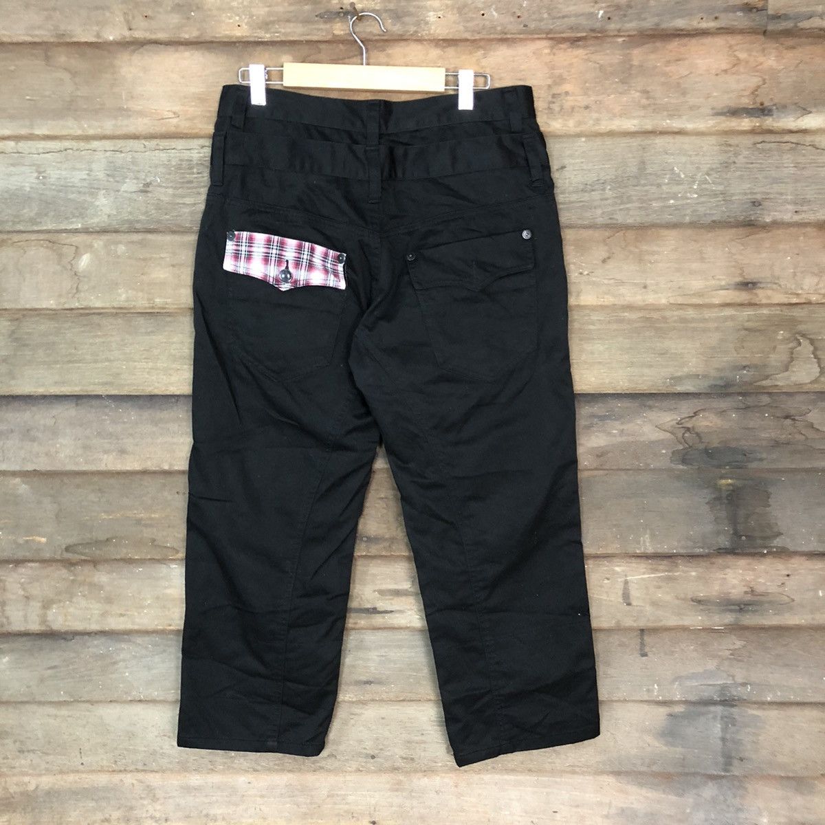 Japanese Brand Nylaus double waist multipocket punk Cargo Pants #3788 Size US 32 / EU 48 - 9 Thumbnail