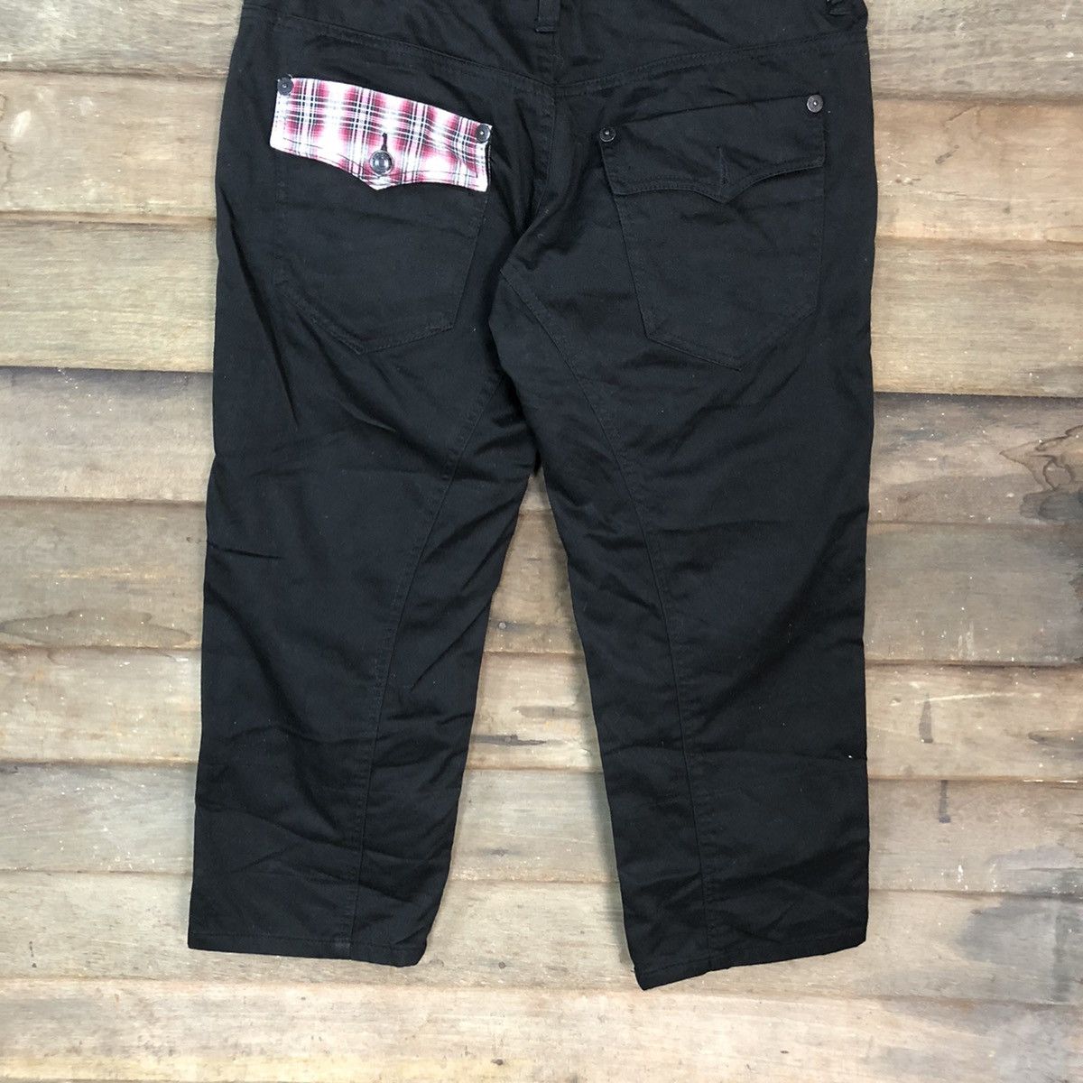 Japanese Brand Nylaus double waist multipocket punk Cargo Pants #3788 Size US 32 / EU 48 - 11 Thumbnail