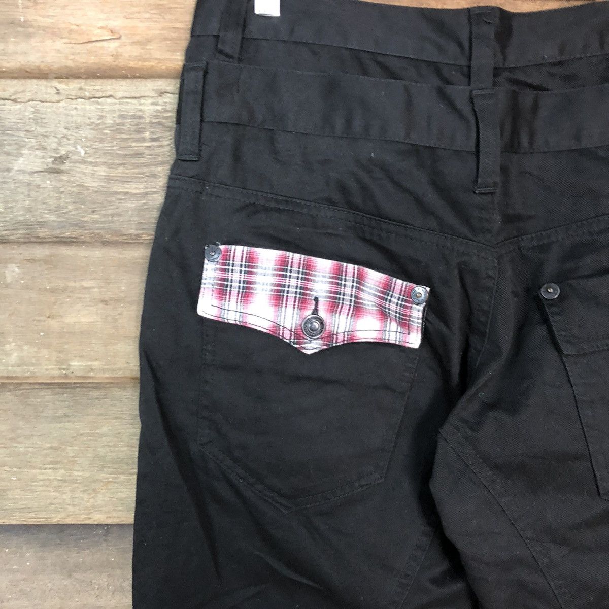 Japanese Brand Nylaus double waist multipocket punk Cargo Pants #3788 Size US 32 / EU 48 - 12 Thumbnail