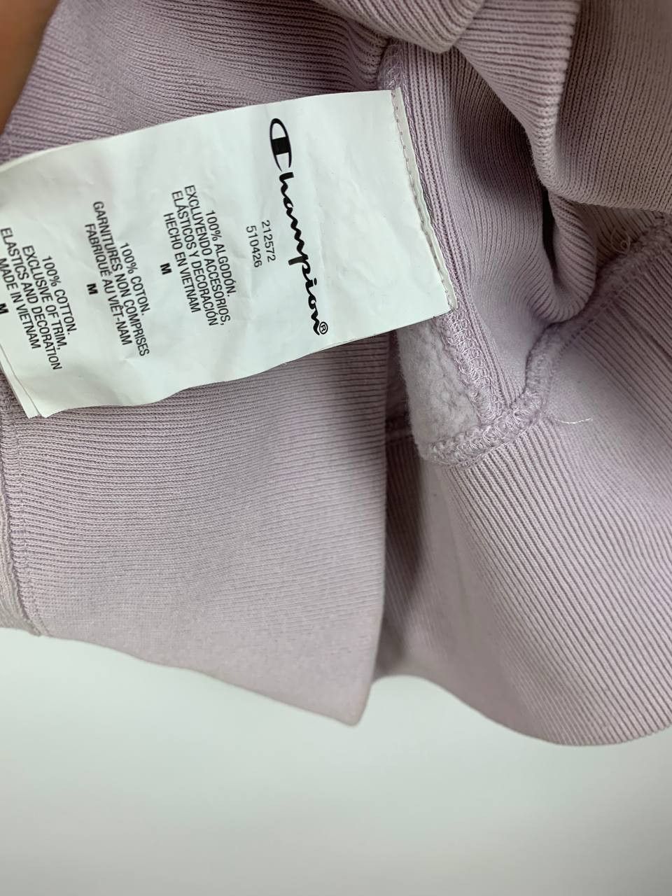 Champion Champion sweatshirt light pink cotton M Size US M / EU 48-50 / 2 - 8 Thumbnail