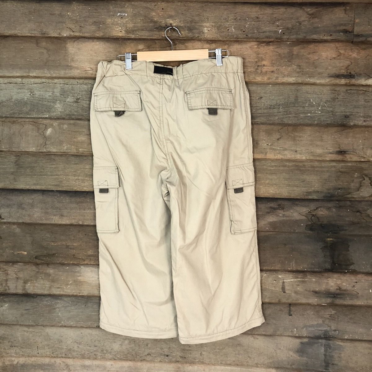 Japanese Brand Body Wave Brown multipocket cropped skater Cargo Pants #4479 Size US 30 / EU 46 - 12 Thumbnail