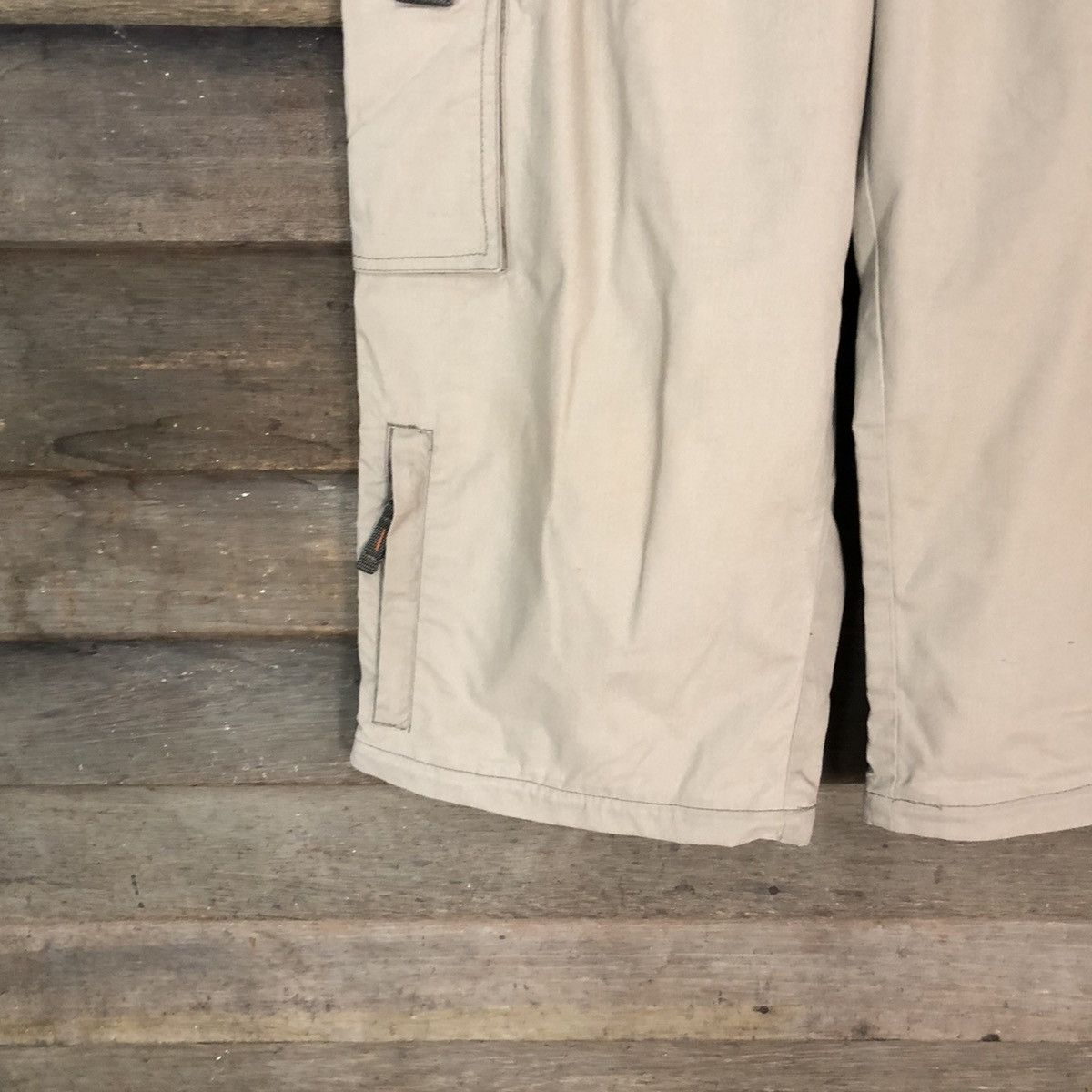 Japanese Brand Body Wave Brown multipocket cropped skater Cargo Pants #4479 Size US 30 / EU 46 - 8 Thumbnail