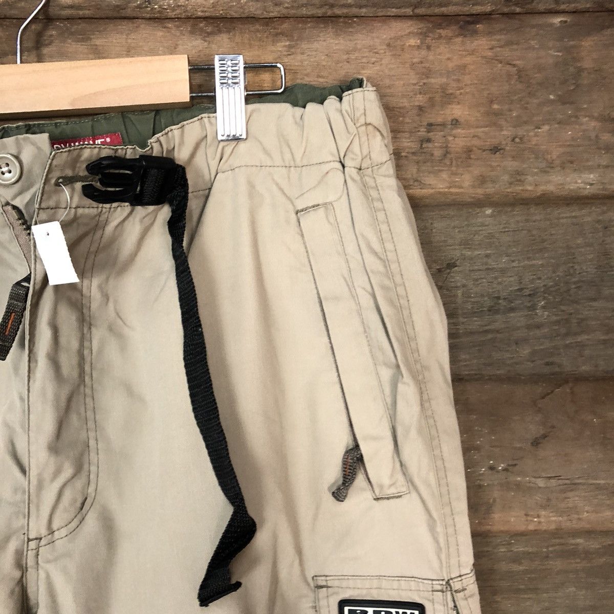Japanese Brand Body Wave Brown multipocket cropped skater Cargo Pants #4479 Size US 30 / EU 46 - 5 Thumbnail