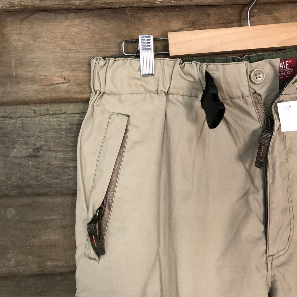 Japanese Brand Body Wave Brown multipocket cropped skater Cargo Pants #4479 Size US 30 / EU 46 - 4 Thumbnail
