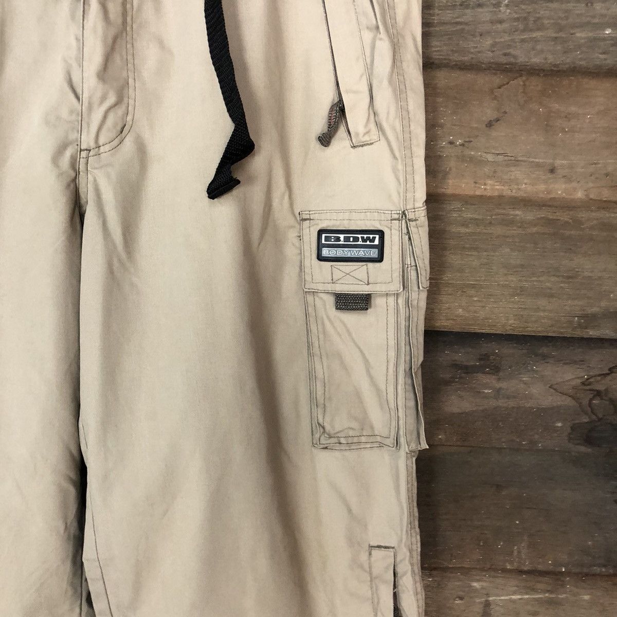 Japanese Brand Body Wave Brown multipocket cropped skater Cargo Pants #4479 Size US 30 / EU 46 - 7 Thumbnail