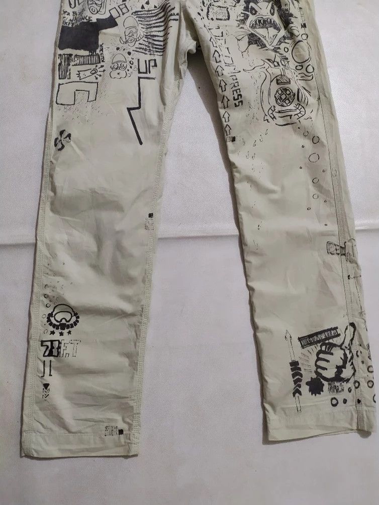 Diesel × Seditionaries Diesel FullPrint Art Punk Design Pants Size US 31 - 6 Thumbnail