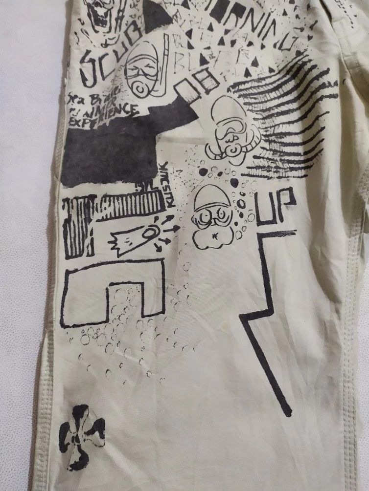 Diesel × Seditionaries Diesel FullPrint Art Punk Design Pants Size US 31 - 7 Thumbnail