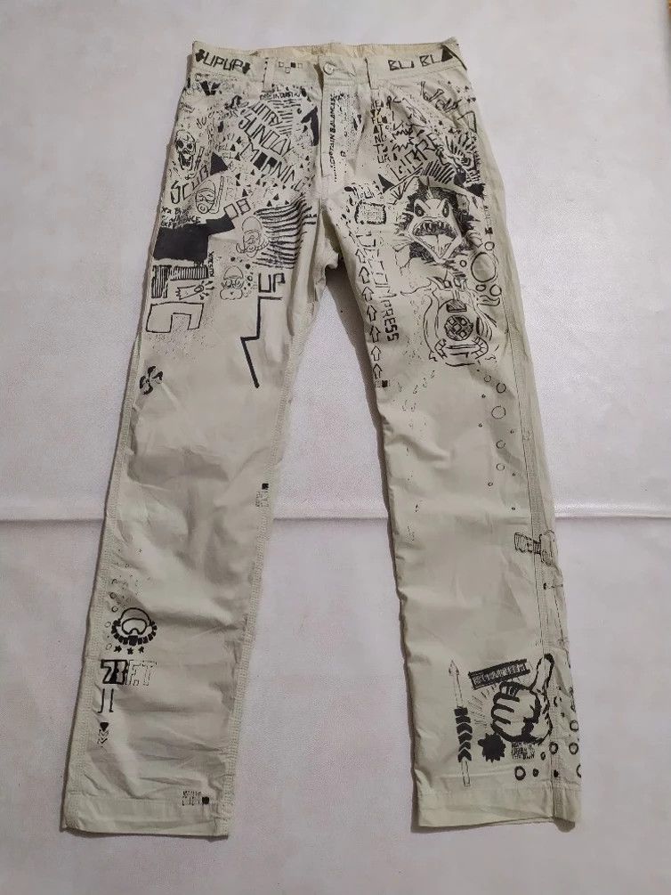 Diesel × Seditionaries Diesel FullPrint Art Punk Design Pants Size US 31 - 4 Thumbnail