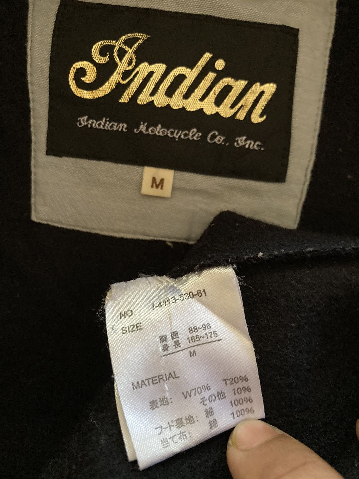 Indian Motorcycle 🔥RARE INDIAN MOTORCYCLES FISH TAIL COAT JACKET Size US M / EU 48-50 / 2 - 7 Thumbnail