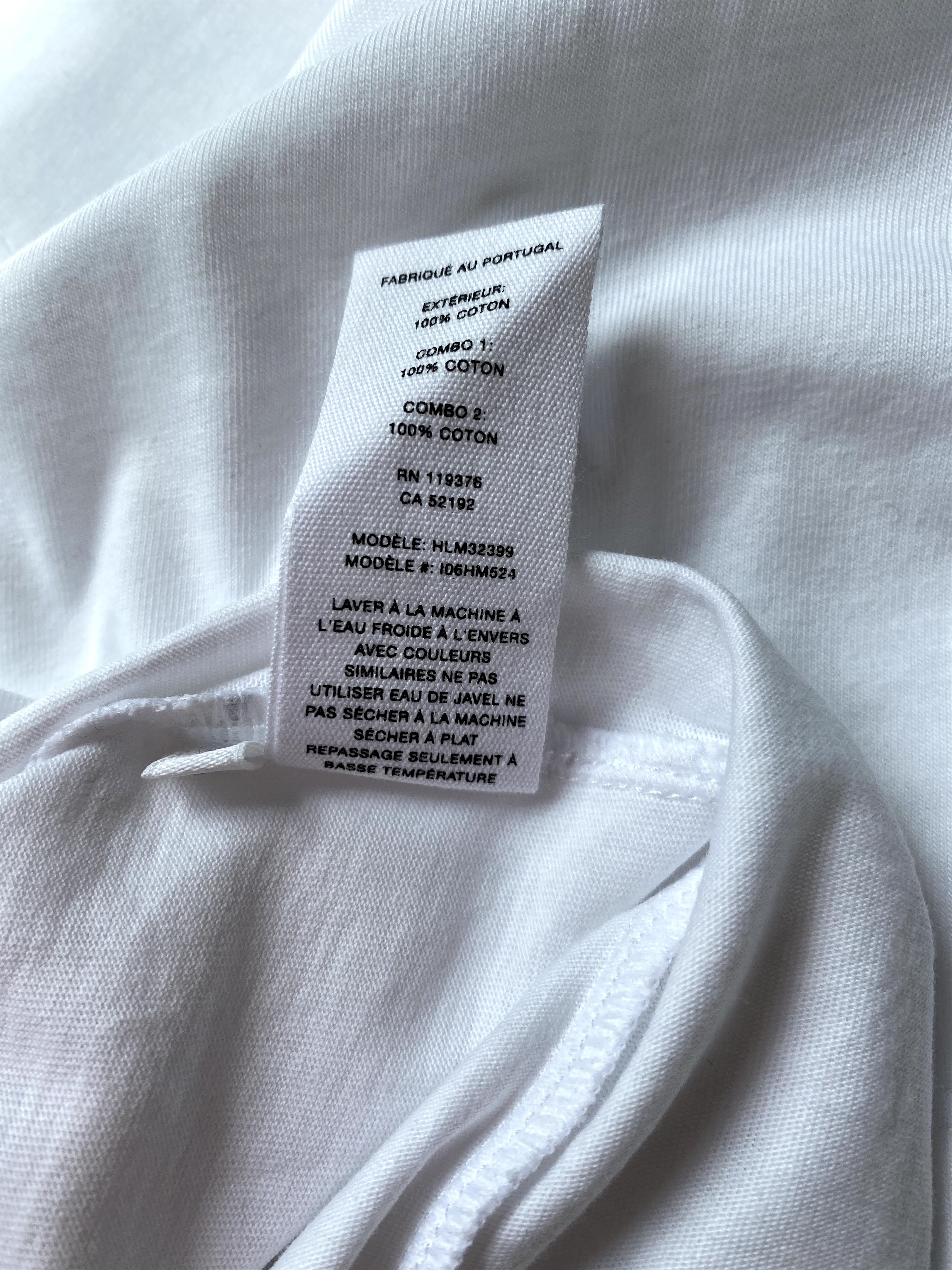 Helmut Lang ⚡️QUICK SALE⚡️ Helmut Lang Yellow Stripe White Tshirt Size US L / EU 52-54 / 3 - 5 Thumbnail
