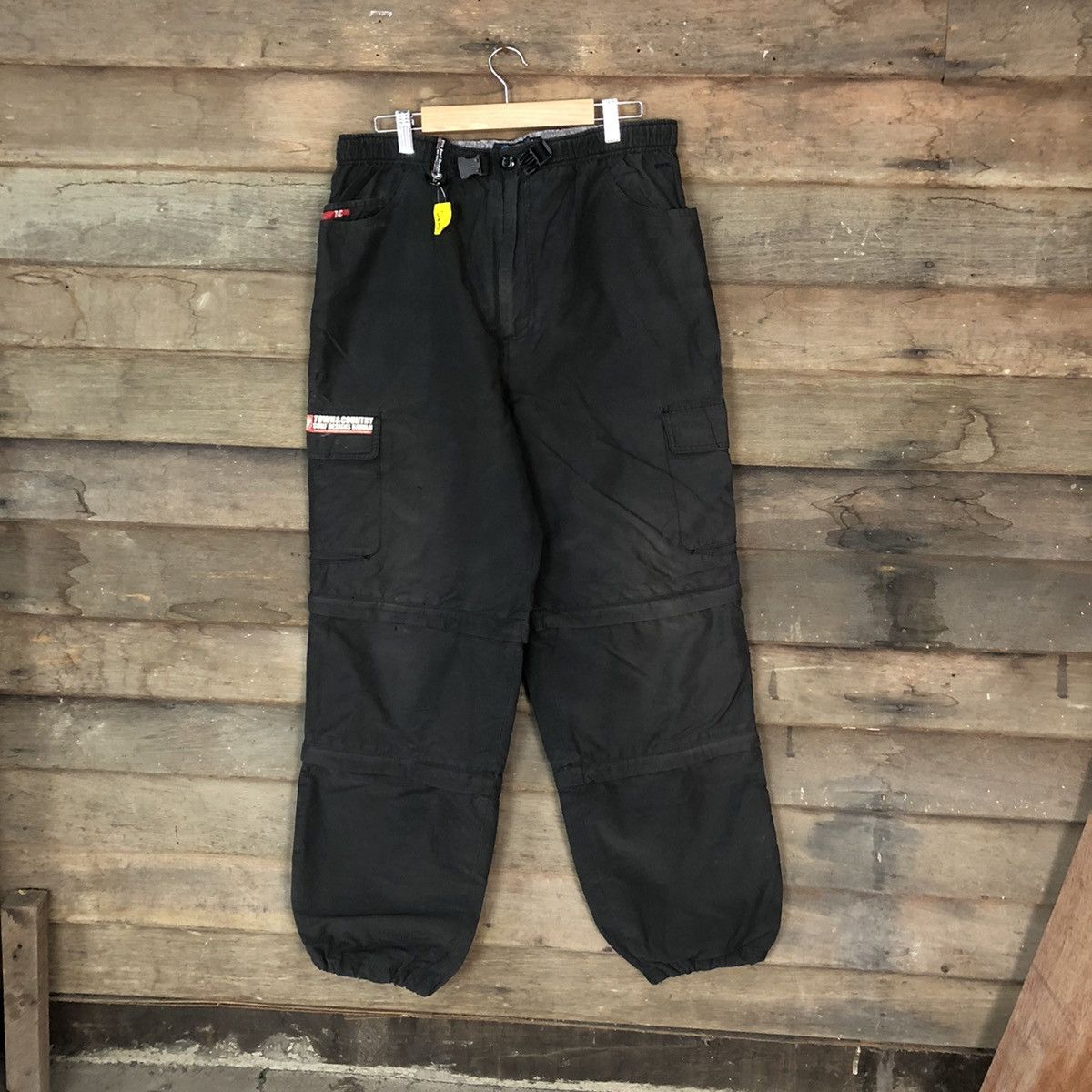 image of Surf Style The Surf Design Black Hiking Track Cargo Pants 2400, Men's (Size 33)