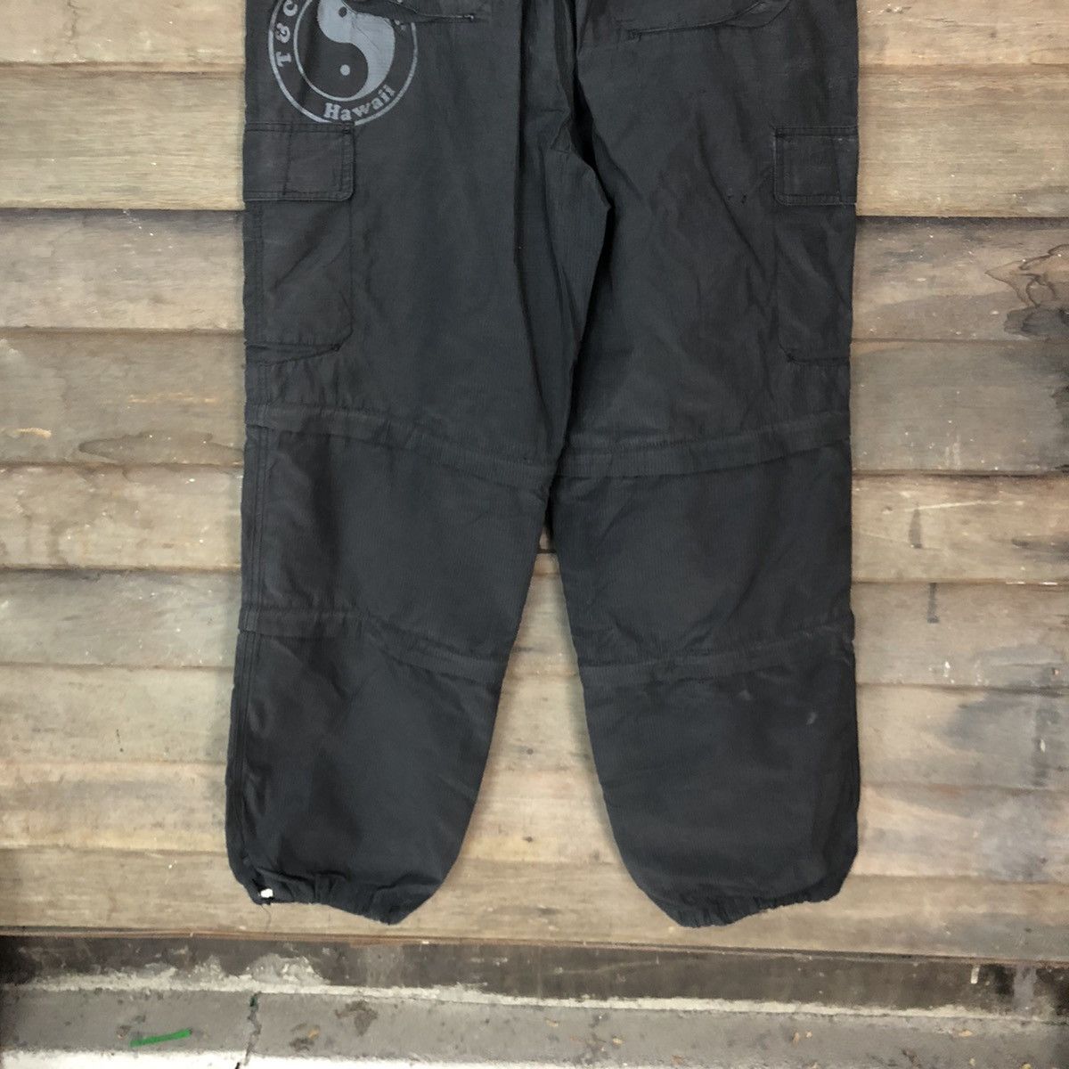 Japanese Brand DLL T&C The Surf Design Black hiking track Cargo Pants #2400 Size US 33 - 14 Thumbnail