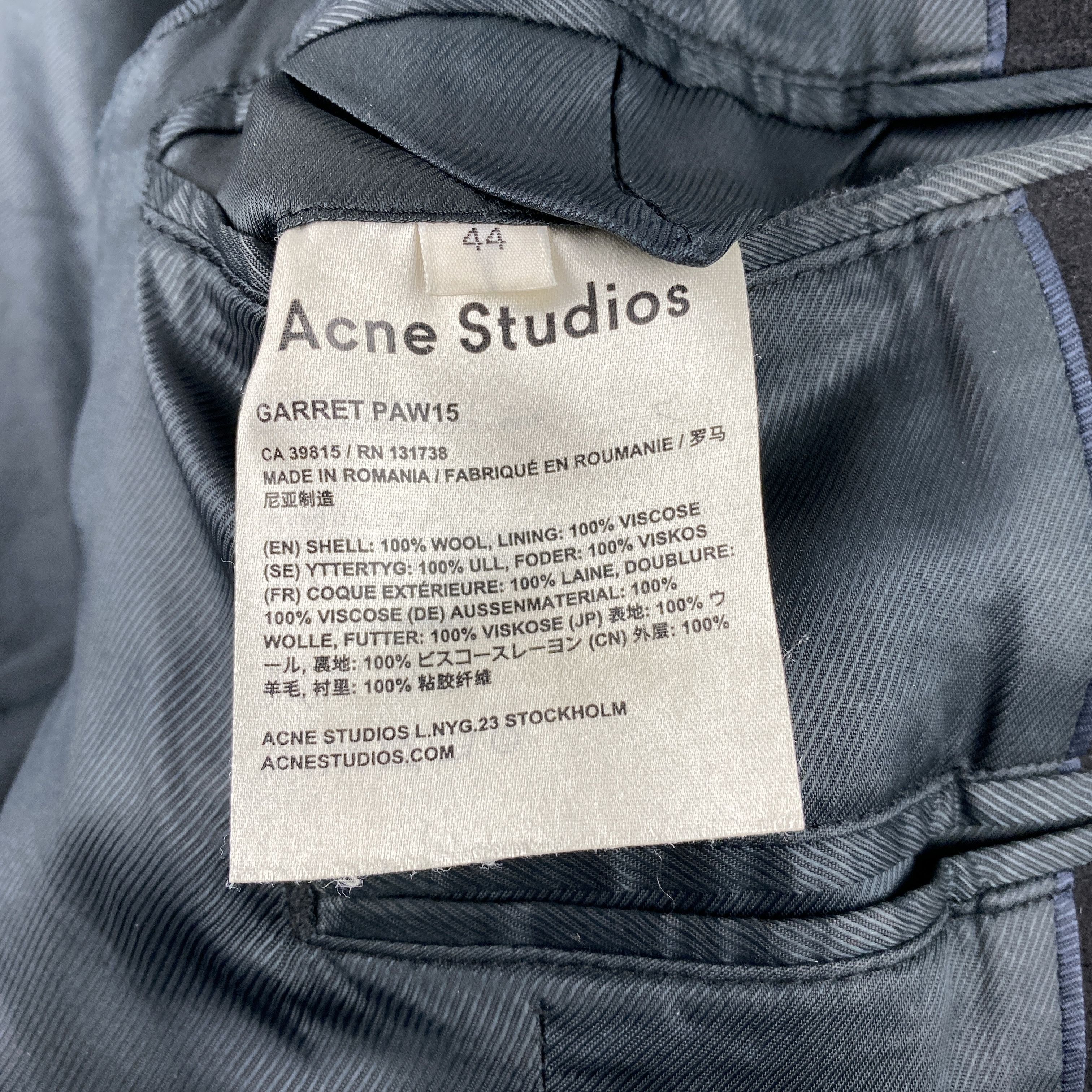 Acne Studios Acne Studios AW15 Garret Coat Size US S / EU 44-46 / 1 - 5 Thumbnail