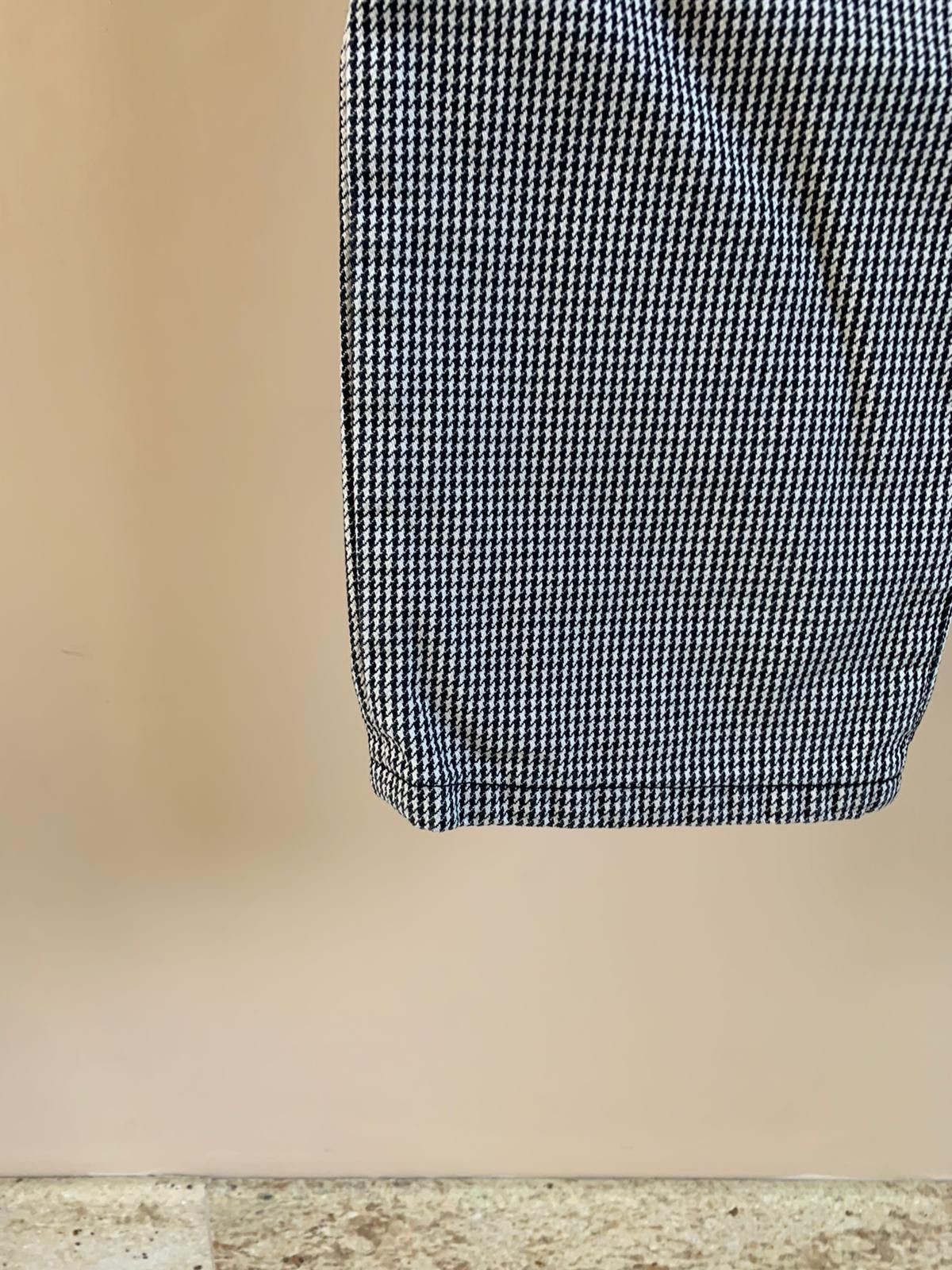 Balmain Houndstooth Biker Denim in Black & White Size US 38 / EU 54 - 2 Thumbnail