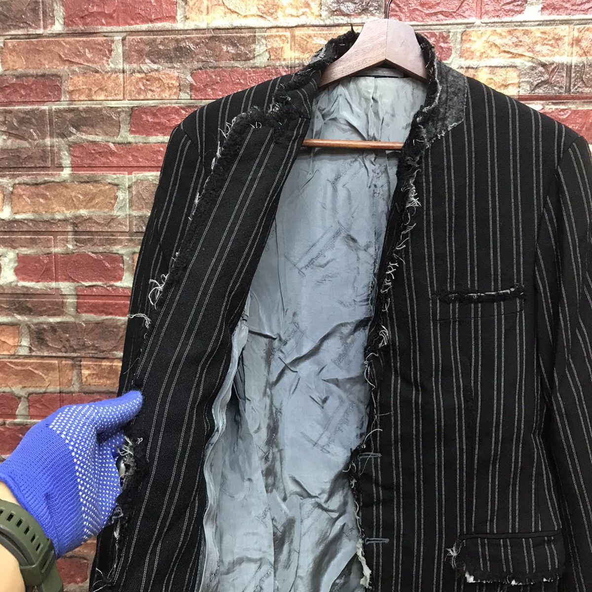 Pierre Balmain Pierre Balmain trashed distressed jacket slimfit Size US M / EU 48-50 / 2 - 20 Thumbnail