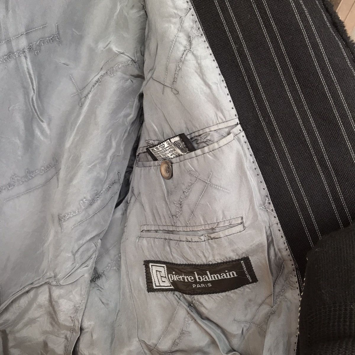 Pierre Balmain Pierre Balmain trashed distressed jacket slimfit Size US M / EU 48-50 / 2 - 13 Thumbnail