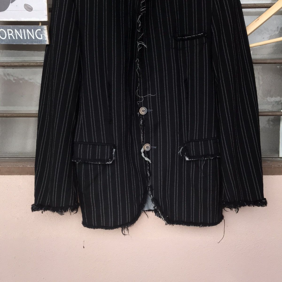 Pierre Balmain Pierre Balmain trashed distressed jacket slimfit Size US M / EU 48-50 / 2 - 5 Thumbnail