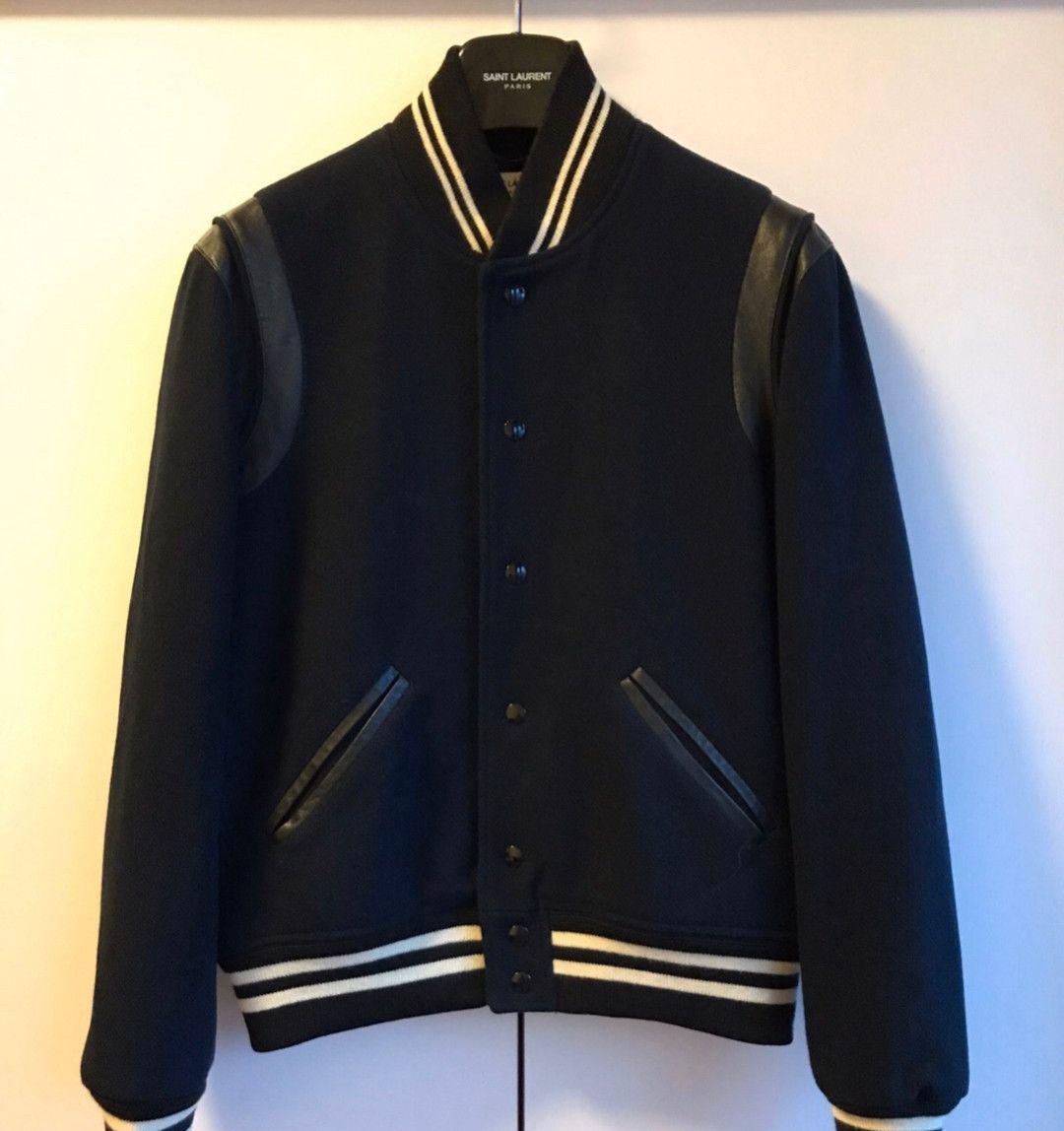 Saint Laurent Paris saint laurent black baseball jacket Size M / US 6-8 / IT 42-44 - 1 Thumbnail