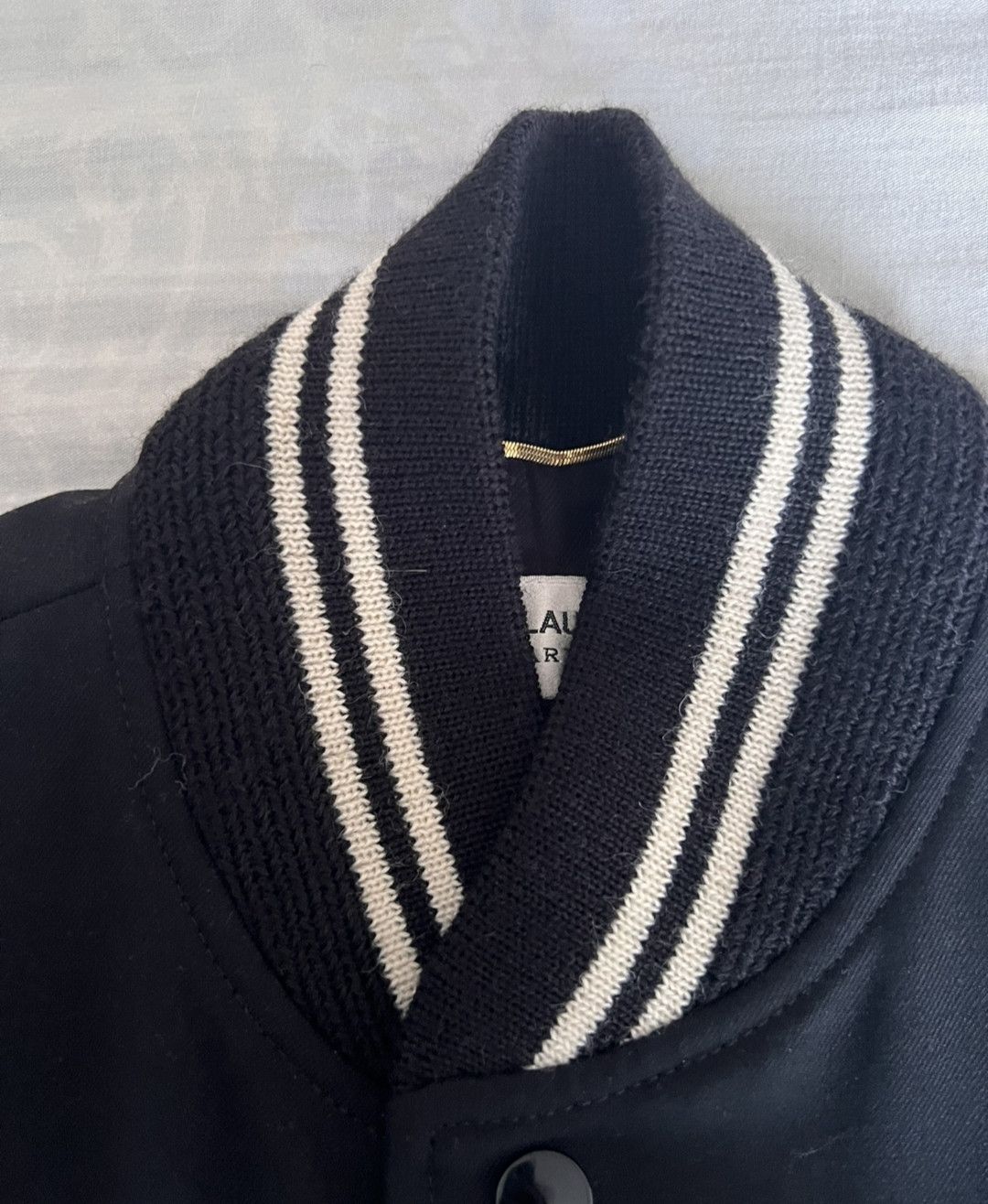 Saint Laurent Paris saint laurent black baseball jacket Size M / US 6-8 / IT 42-44 - 2 Thumbnail