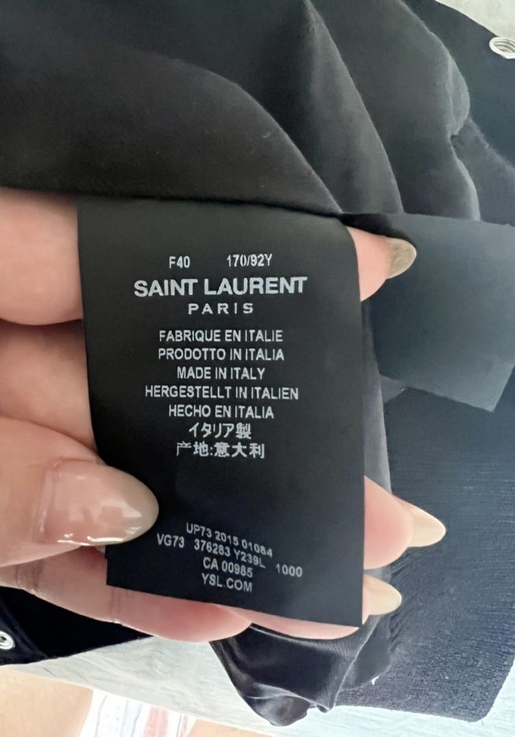 Saint Laurent Paris saint laurent black baseball jacket Size M / US 6-8 / IT 42-44 - 6 Thumbnail