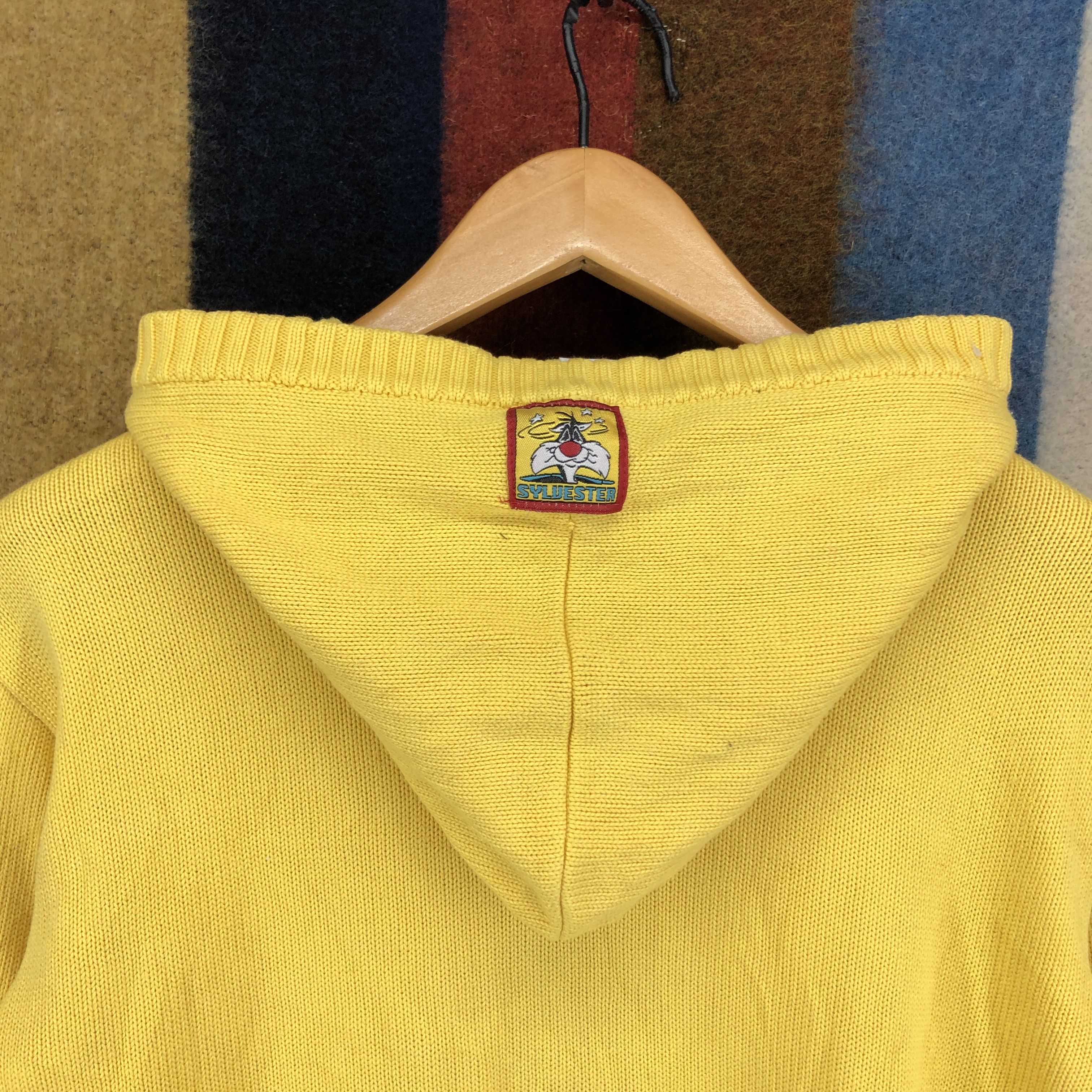 Cartoon Network Y2K Vintage LOONEY TUNES Sylvester Knit Hoodie #0673/AC Size US S / EU 44-46 / 1 - 9 Thumbnail