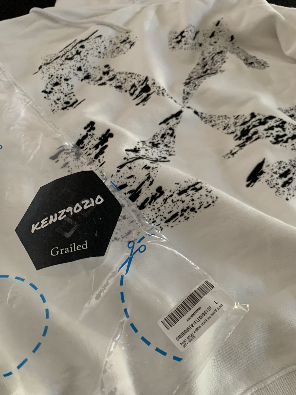 Off-White Off White Black Paint Splatter Hoodie Size US L / EU 52-54 / 3 - 9 Thumbnail