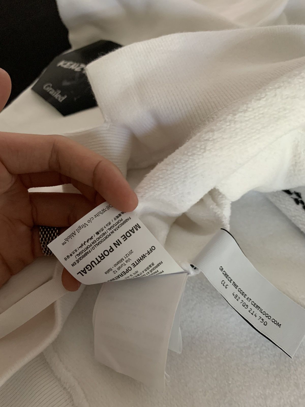 Off-White Off White Black Paint Splatter Hoodie Size US L / EU 52-54 / 3 - 8 Thumbnail
