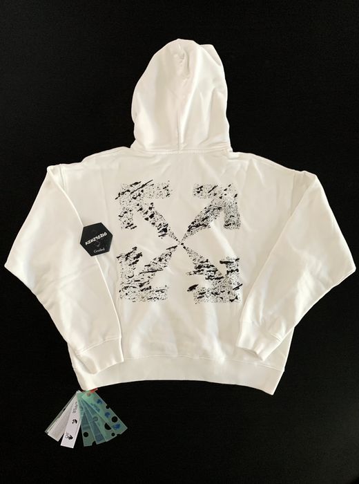 Off white best sale splatter hoodie