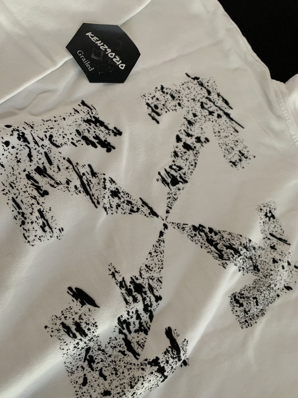 Off-White Off White Black Paint Splatter Hoodie Size US L / EU 52-54 / 3 - 2 Thumbnail