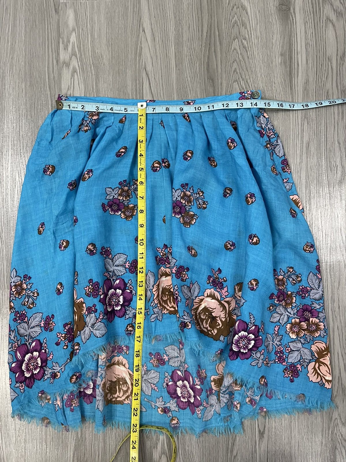 Issey Miyake × Sunao Kuwahara Sunoa Kuwahara Floral Holiday Skirt Size 29" - 8 Thumbnail