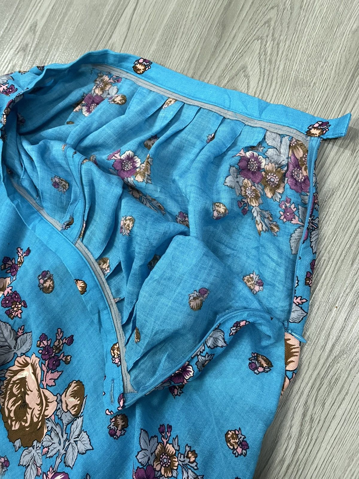 Issey Miyake × Sunao Kuwahara Sunoa Kuwahara Floral Holiday Skirt Size 29" - 9 Thumbnail