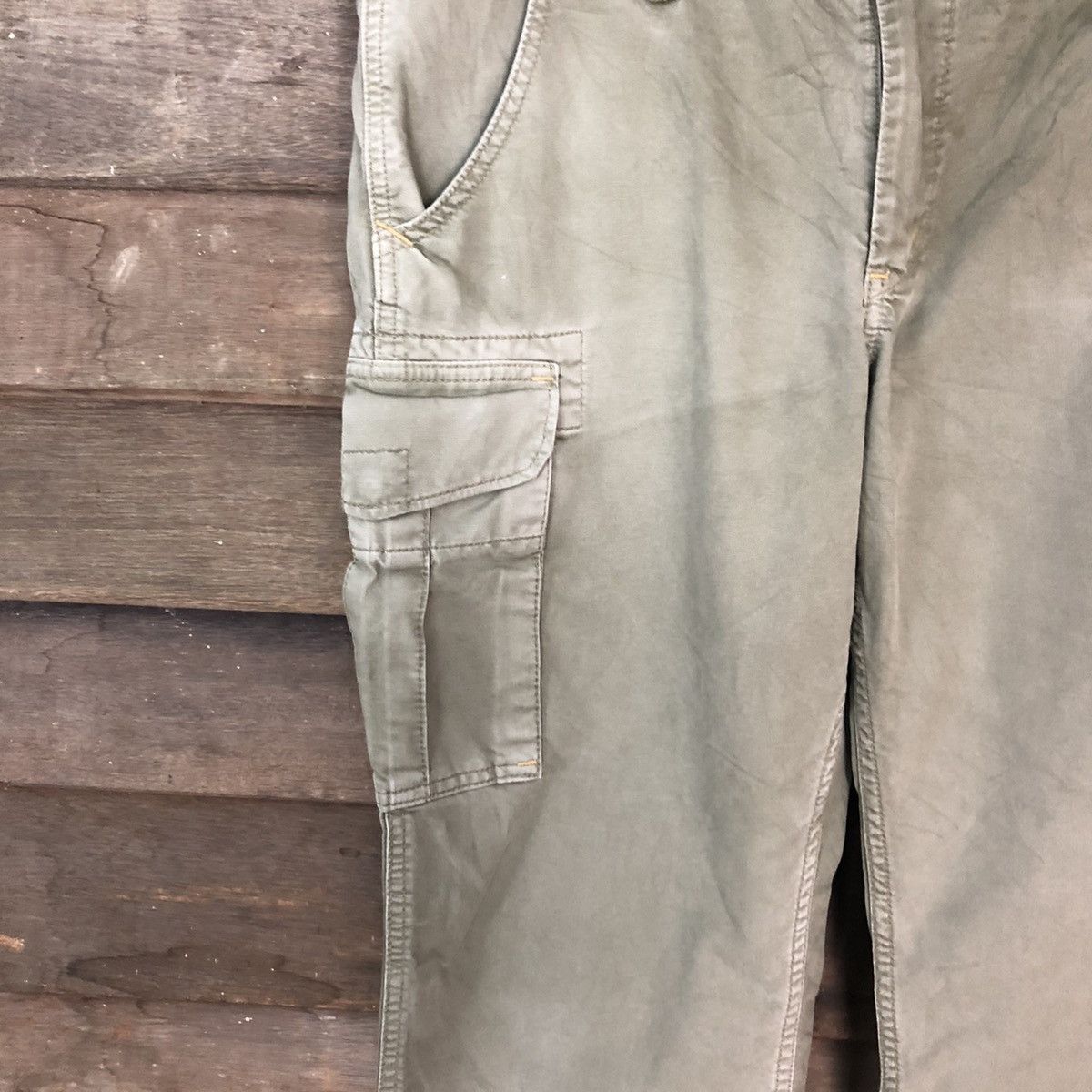 Edwin Edwin faded Green multipocket tactical Cargo Pants #6916 Size US 33 - 6 Thumbnail