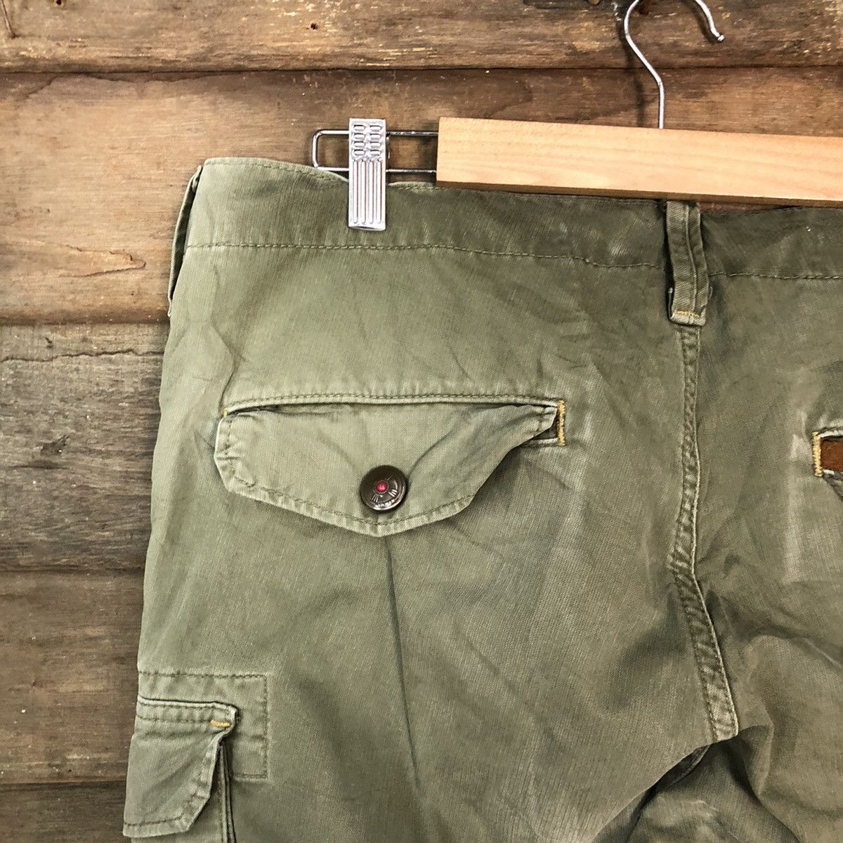 Edwin Edwin faded Green multipocket tactical Cargo Pants #6916 Size US 33 - 13 Thumbnail