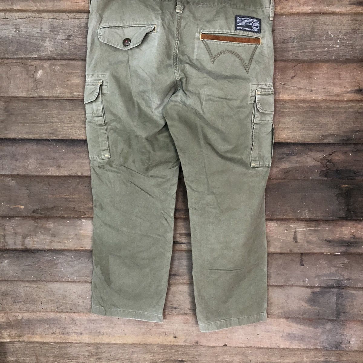 Edwin Edwin faded Green multipocket tactical Cargo Pants #6916 Size US 33 - 12 Thumbnail