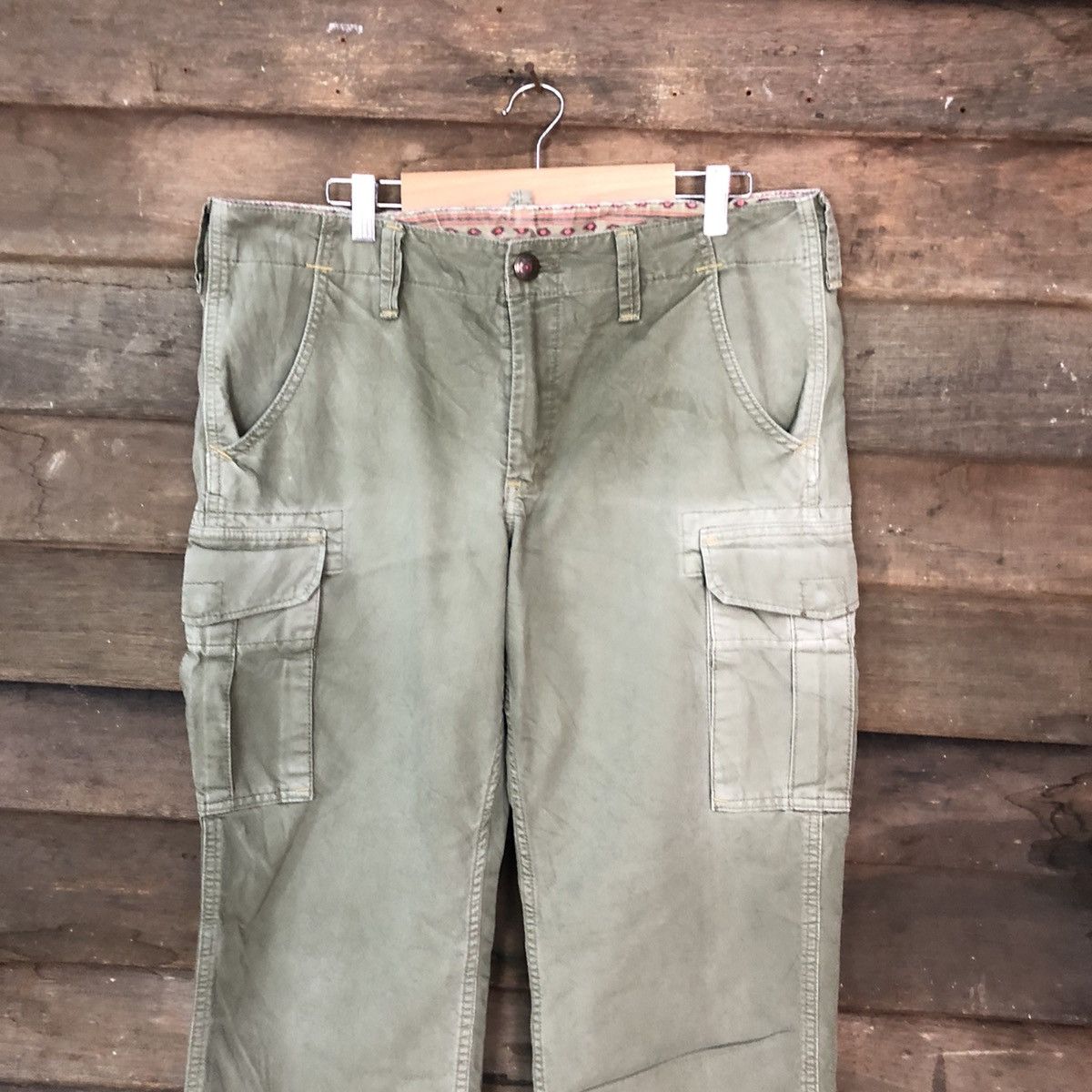 Edwin Edwin faded Green multipocket tactical Cargo Pants #6916 Size US 33 - 2 Thumbnail