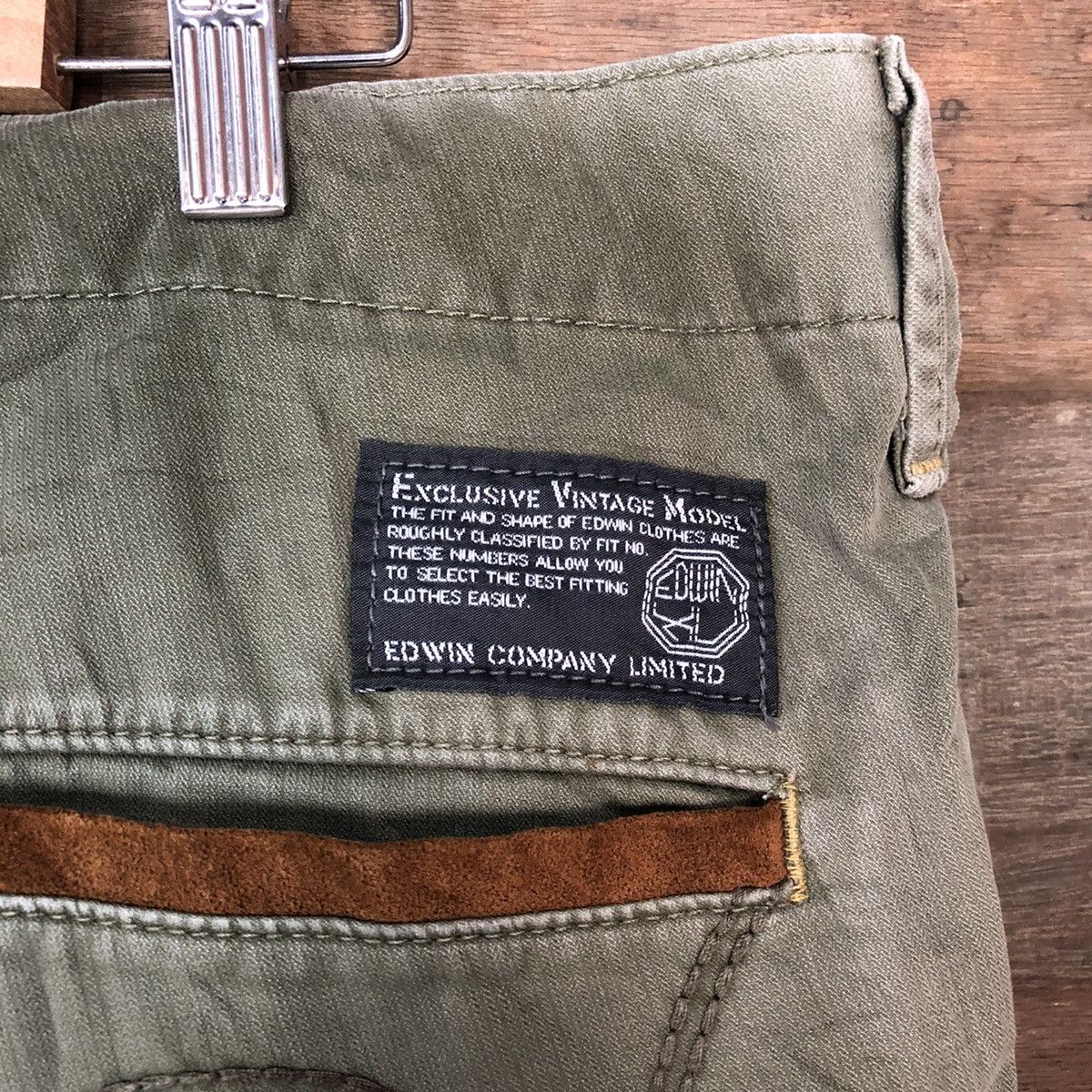 Edwin Edwin faded Green multipocket tactical Cargo Pants #6916 Size US 33 - 15 Thumbnail