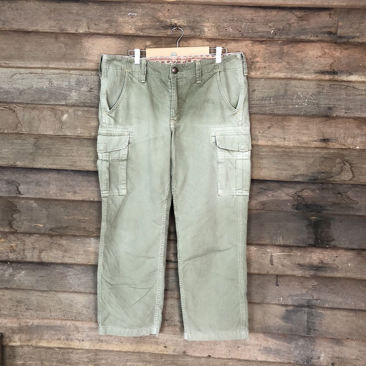 Edwin Edwin faded Green multipocket tactical Cargo Pants #6916 Size US 33 - 1 Thumbnail