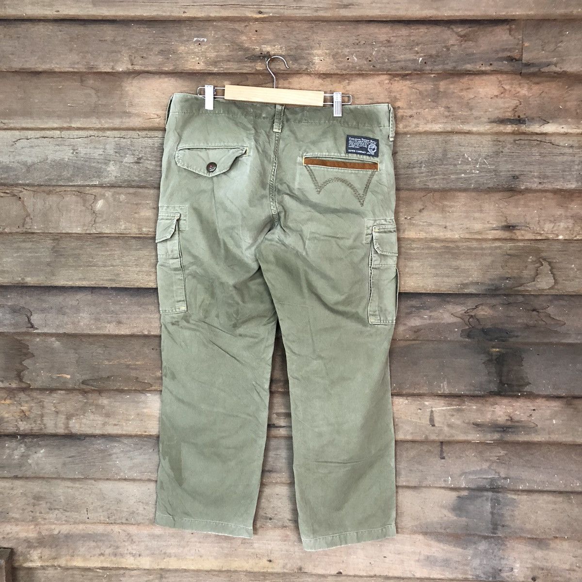 Edwin Edwin faded Green multipocket tactical Cargo Pants #6916 Size US 33 - 10 Thumbnail