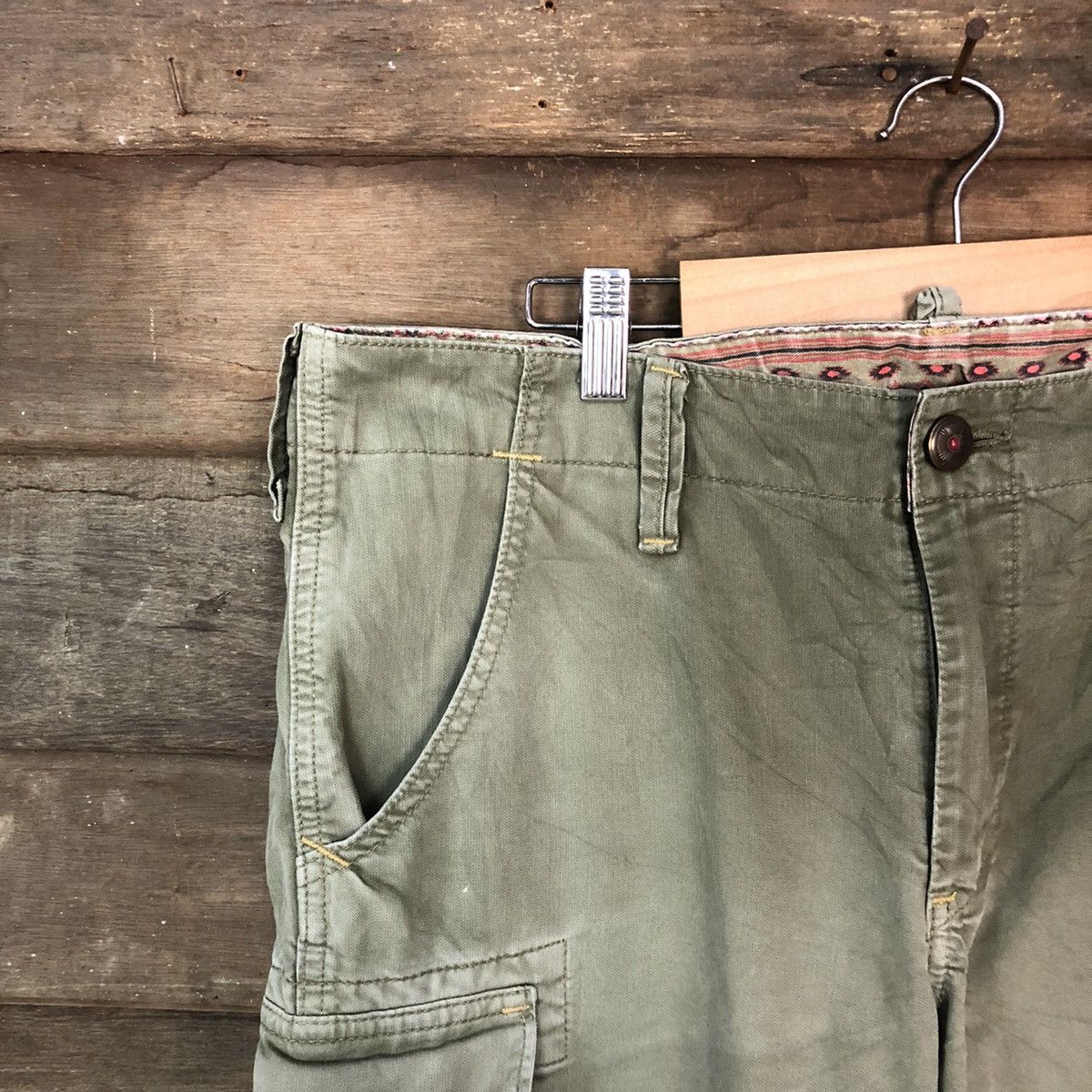 Edwin Edwin faded Green multipocket tactical Cargo Pants #6916 Size US 33 - 4 Thumbnail