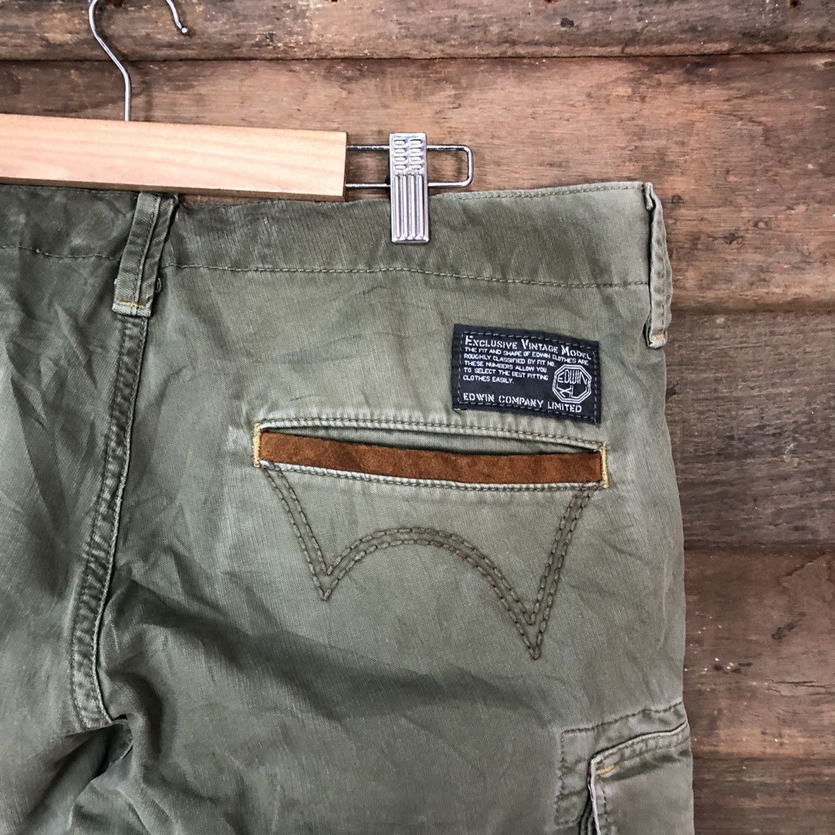 Edwin Edwin faded Green multipocket tactical Cargo Pants #6916 Size US 33 - 14 Thumbnail
