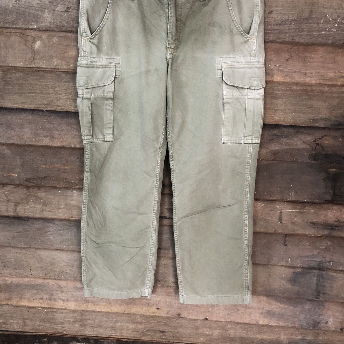 Edwin Edwin faded Green multipocket tactical Cargo Pants #6916 Size US 33 - 3 Thumbnail