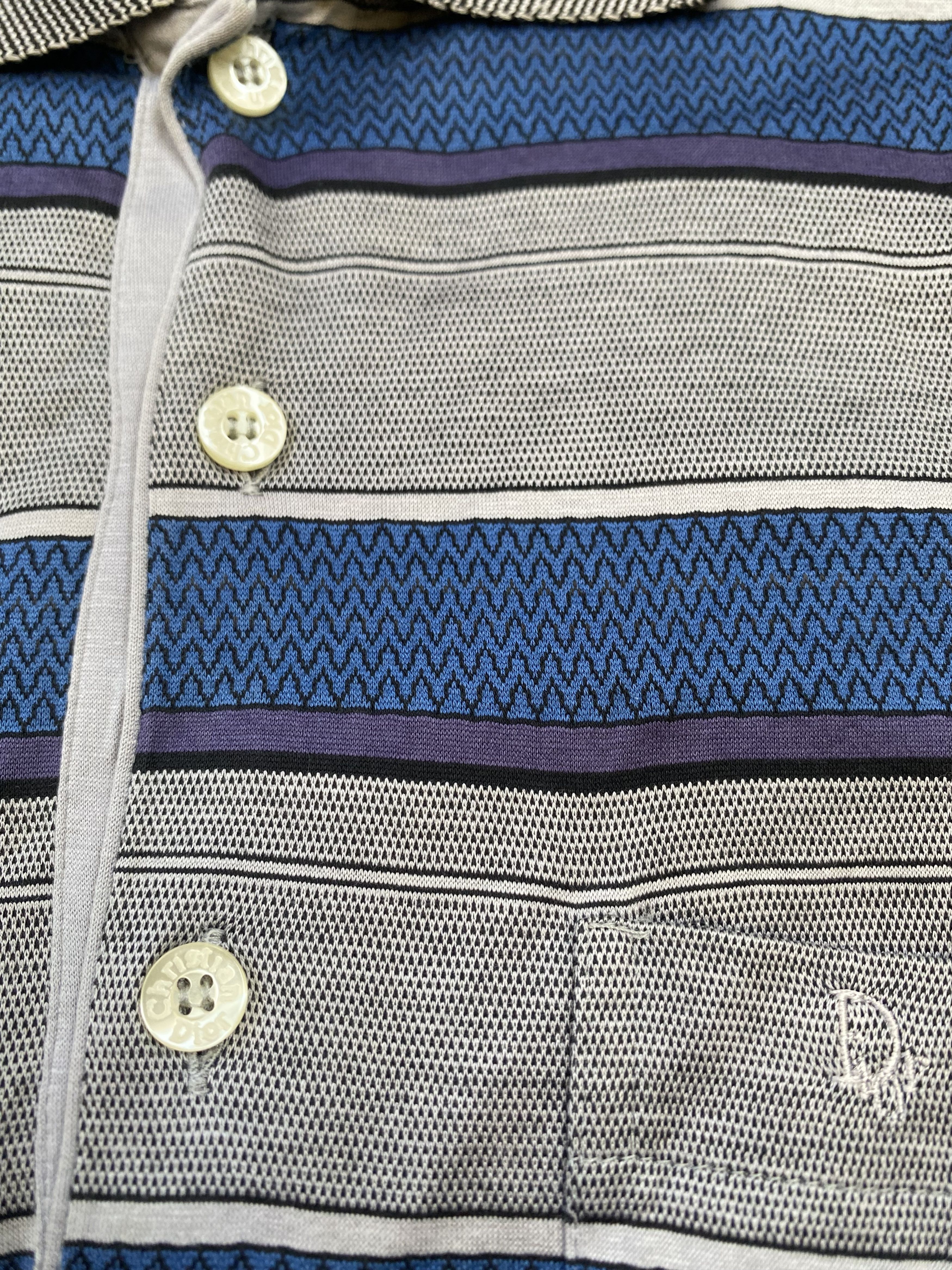 Christian Dior Monsieur Vintage Christian Dior Stripped Polo Shirt Size US M / EU 48-50 / 2 - 4 Thumbnail