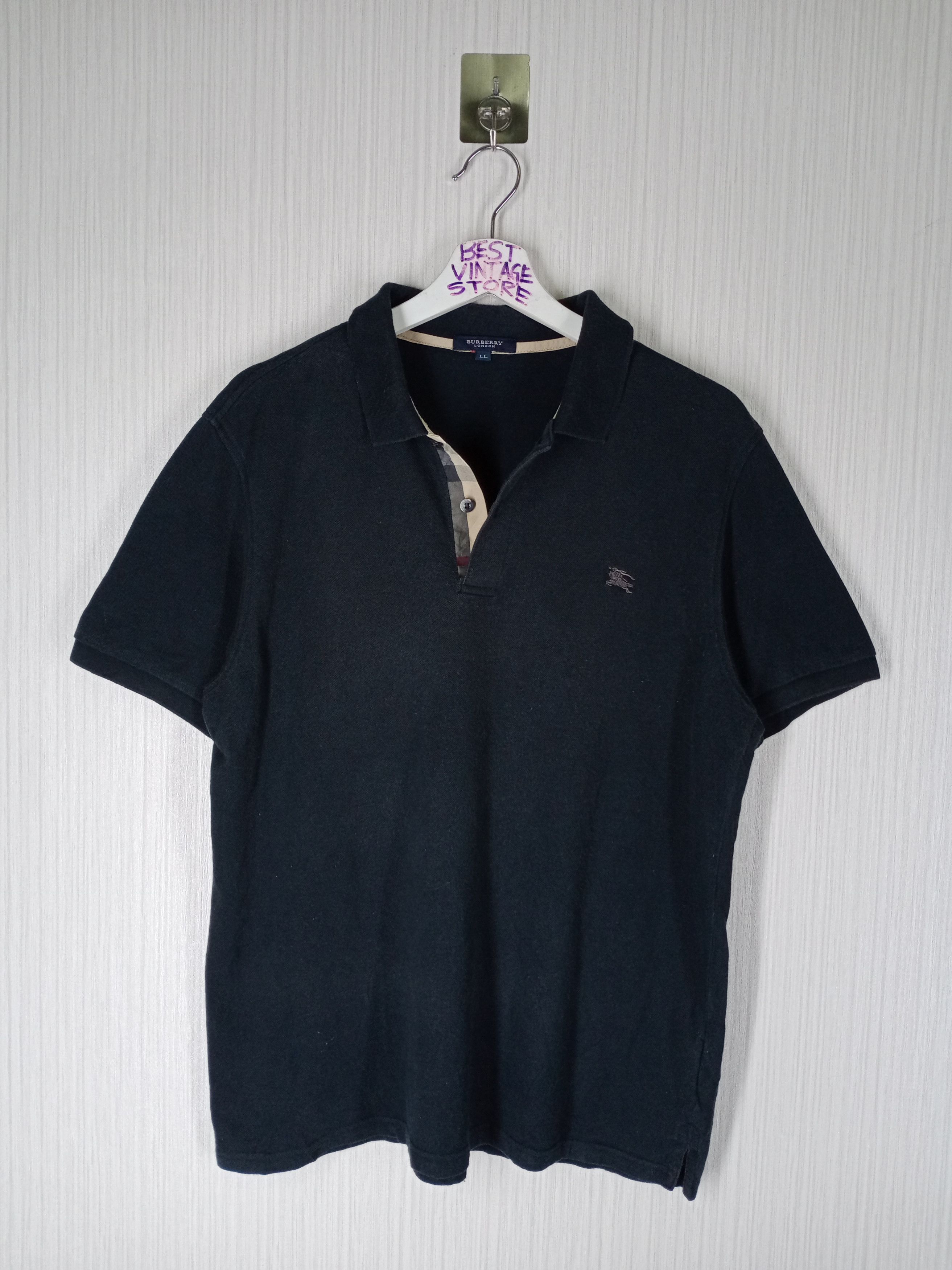 Rare Vintage Burberry London Nova Check Polo Shirt