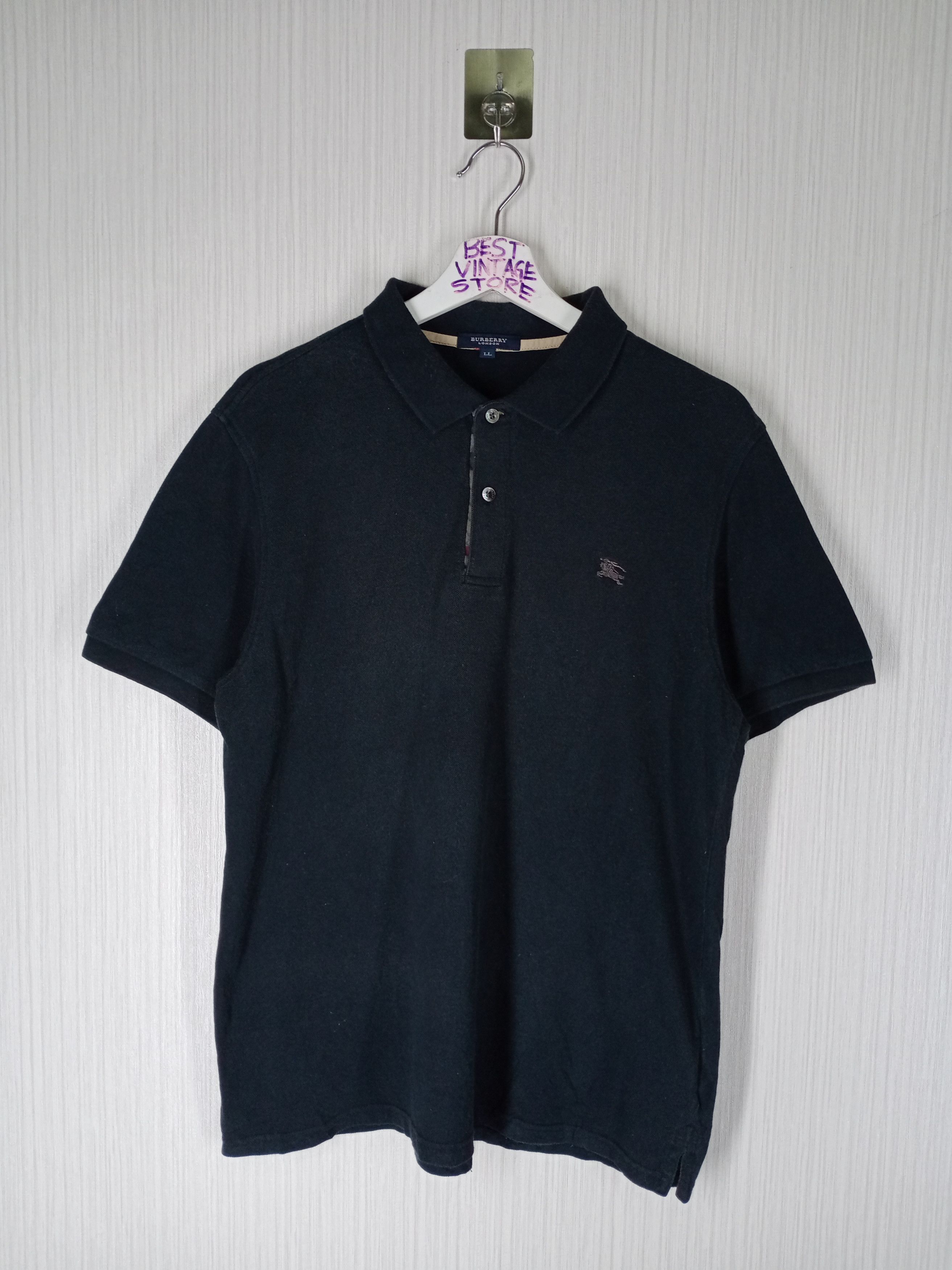 Burberry Rare Vintage Burberry London Nova Check Polo Shirt Size US L / EU 52-54 / 3 - 8 Thumbnail