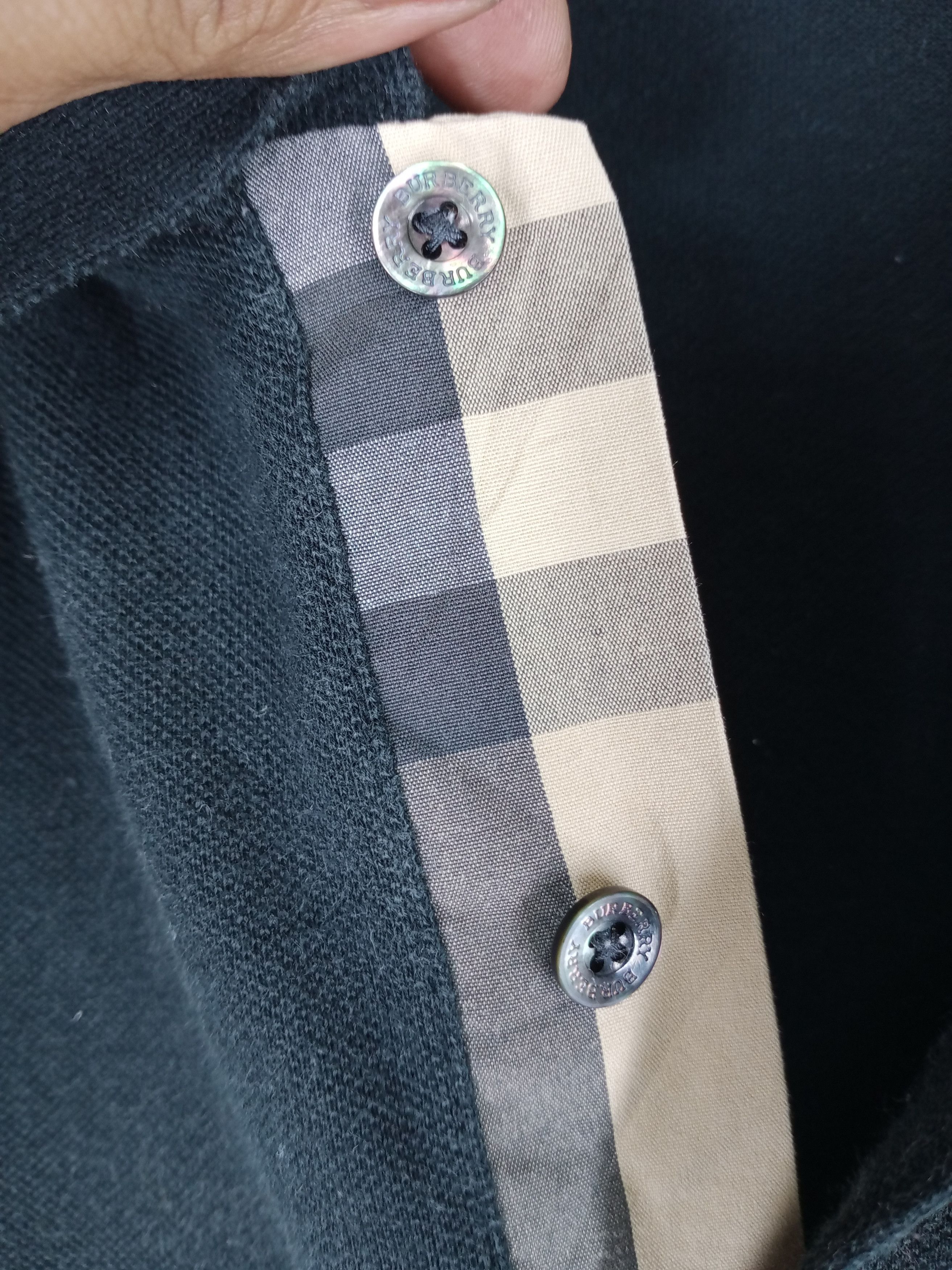 Burberry Rare Vintage Burberry London Nova Check Polo Shirt Size US L / EU 52-54 / 3 - 2 Thumbnail
