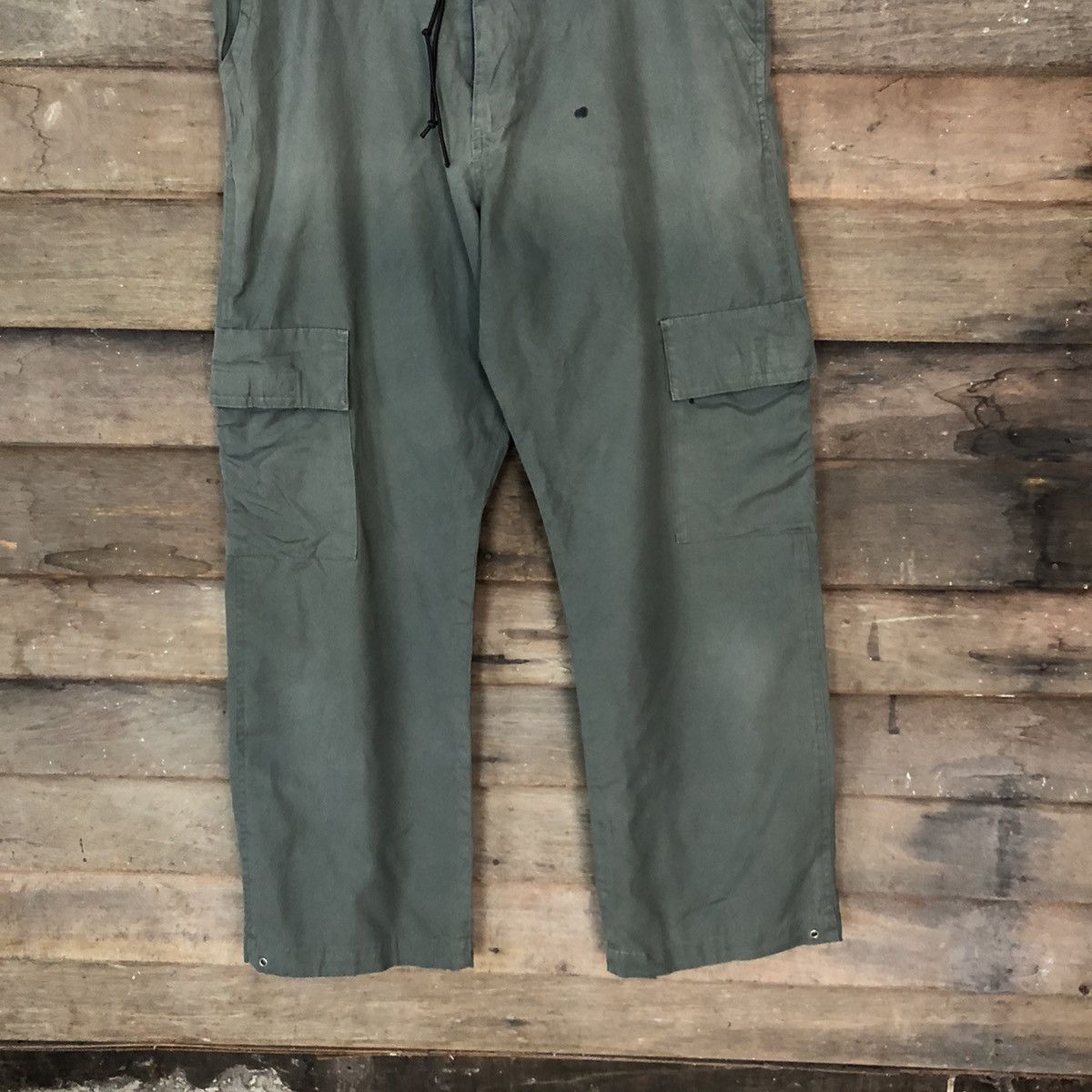 Faded Glory × Japanese Brand × Vintage Japanese Brand faded Green Cargo Pants #6899 Size US 32 / EU 48 - 3 Thumbnail